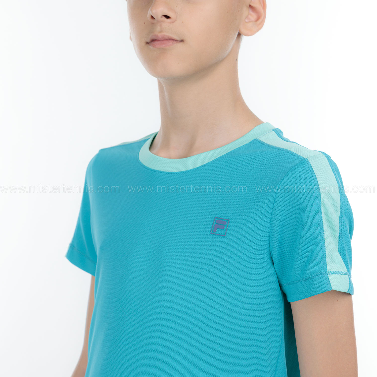 Fila Elias Maglietta Bambino - Capri Breeze/Ice Green