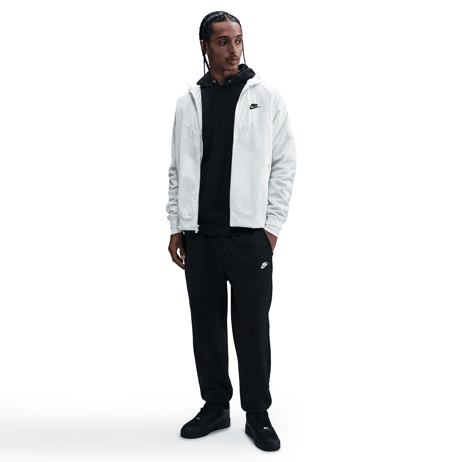 Nike Club Pantaloni - Black/White