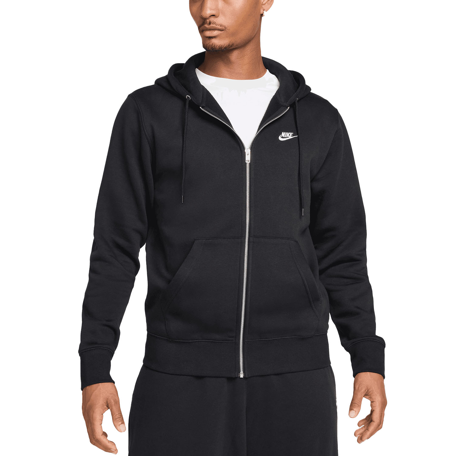 Nike Club Fleece Hoodie - Black/White