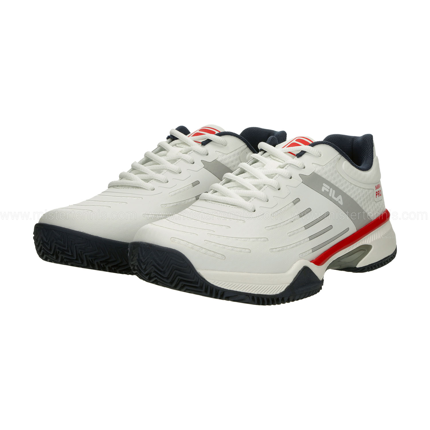 Fila Sabbia Pro Clay - White/Red Comb