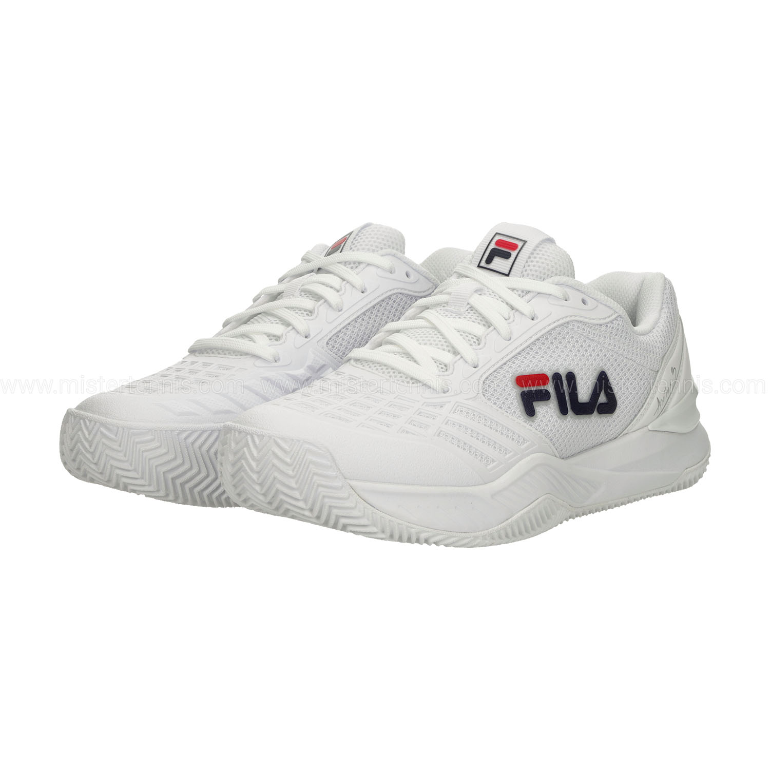 Fila Axilus 3 Clay - White/Navy/Red