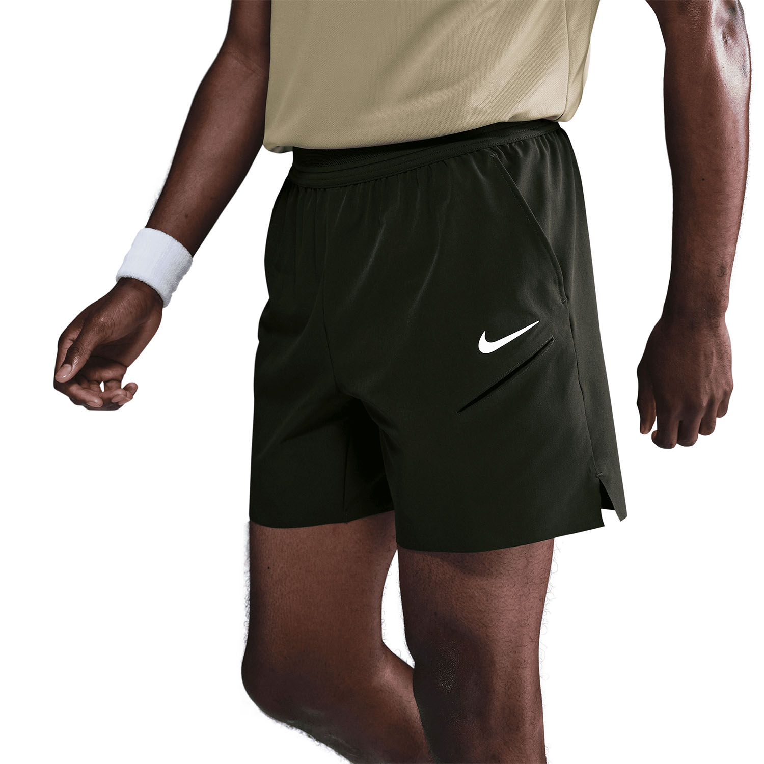 Nike Court Slam 6in Men's Padel Shorts - Sequoia/White