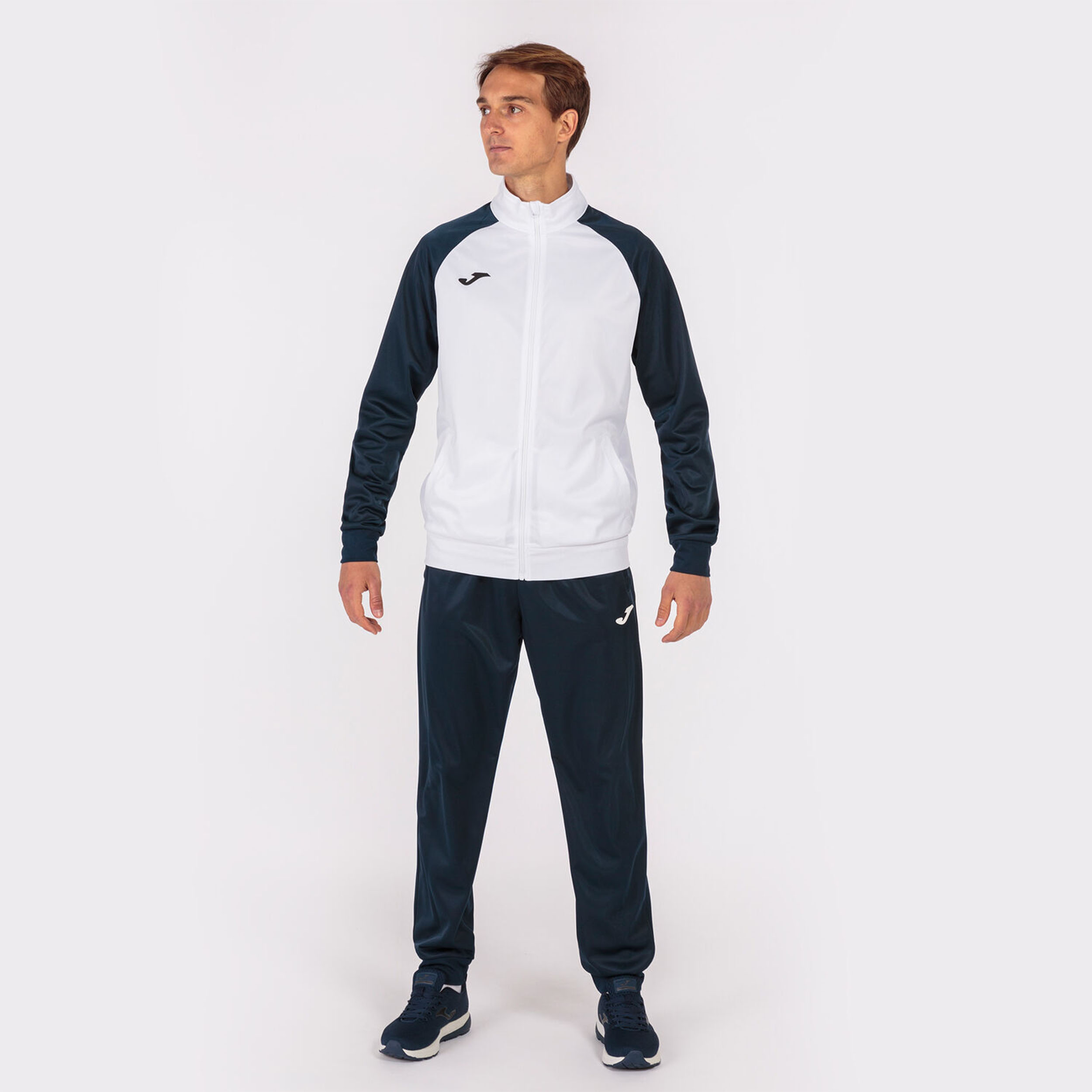Joma Academy IV Tracksuit - White/Navy