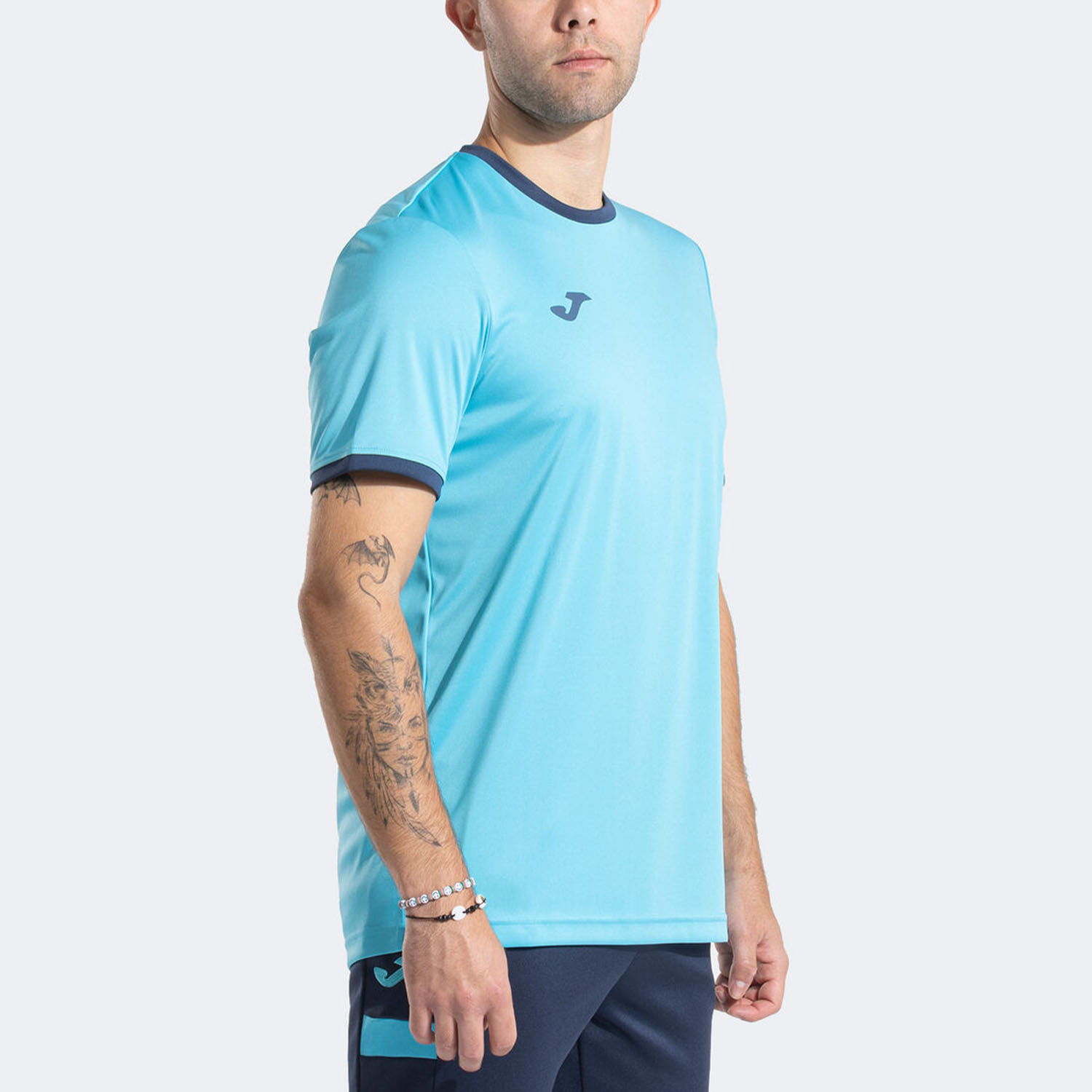 Joma Combi Premium Camiseta - Fluor Turquoise/Dark Navy