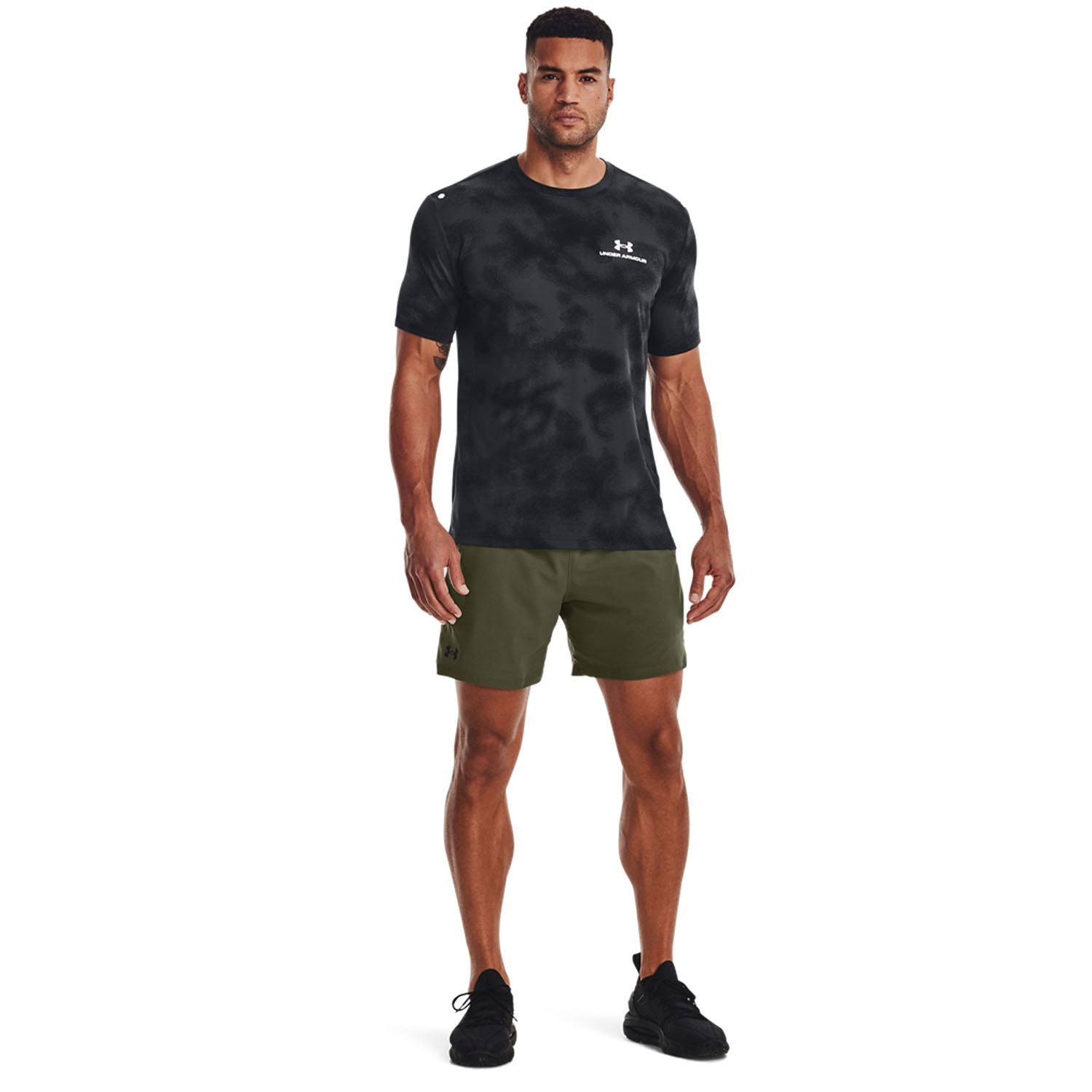 Under Armour Vanish Woven 6in Shorts - Marine Od Green/Black