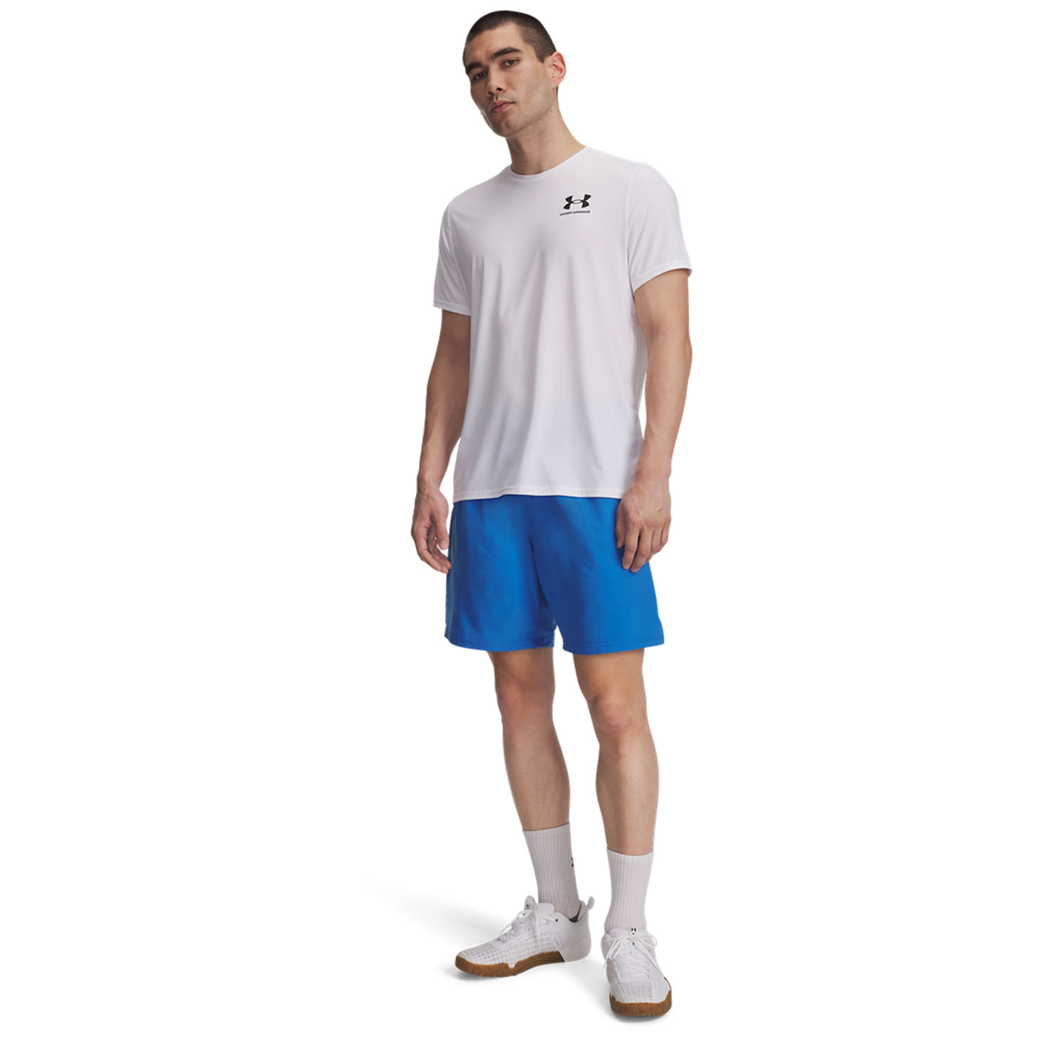 Under Armour Woven Split 9in Pantaloncini - Blue Atlantis/White