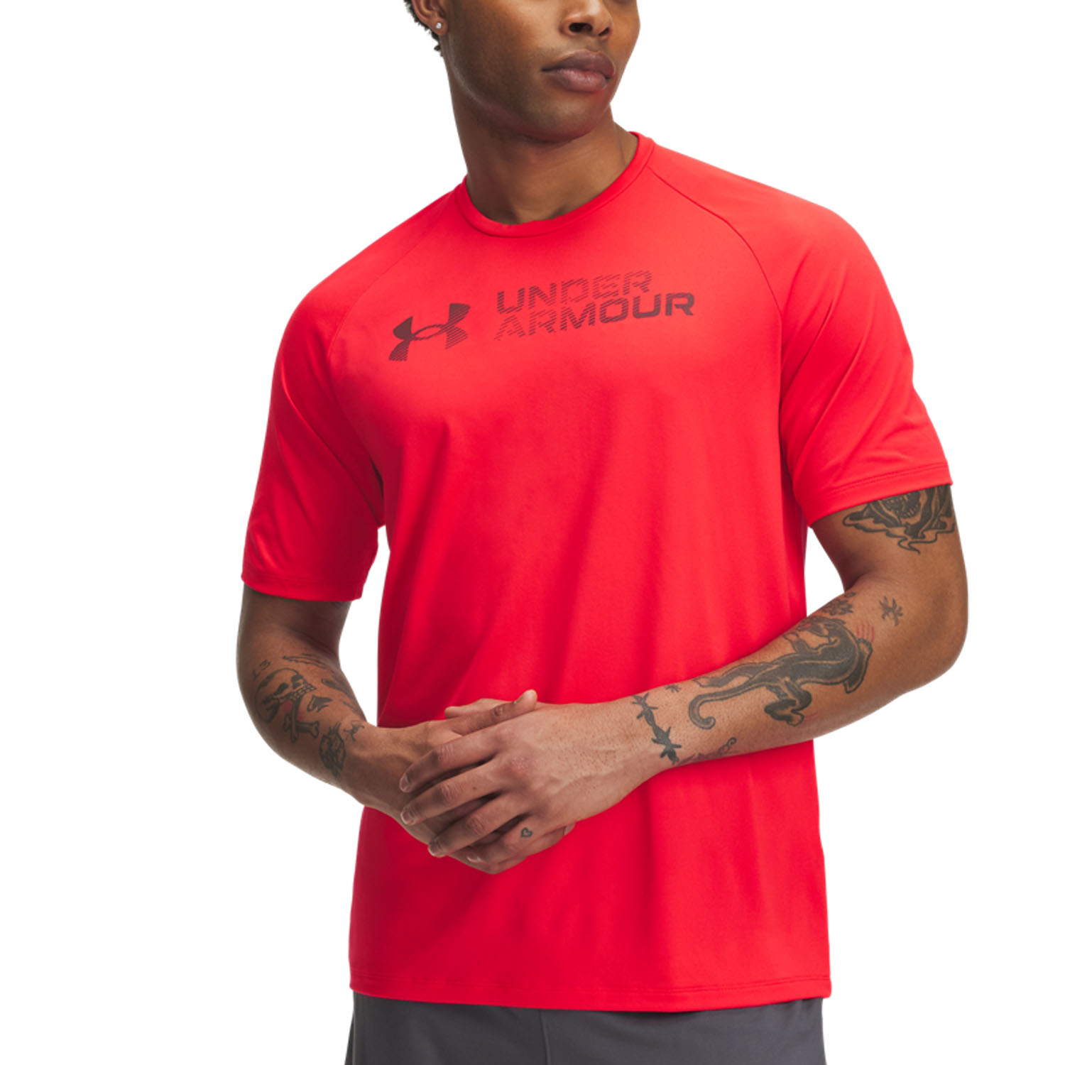 Under Armour Tech Reflective Camiseta - Racer Red/Dark Maroon