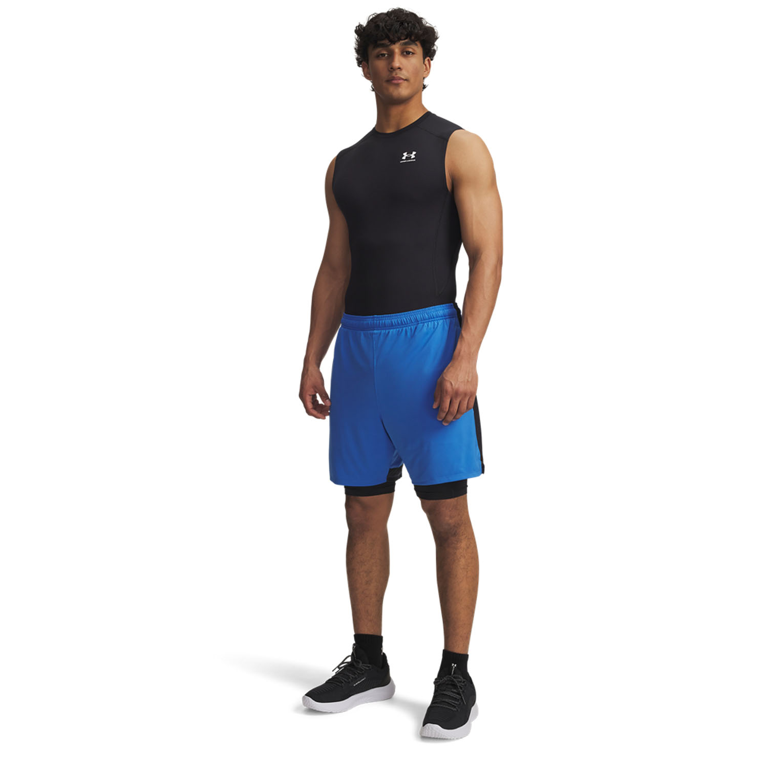 Under Armour Tech Vent 2 in 1 7in Shorts - Blue Atlantis/Black