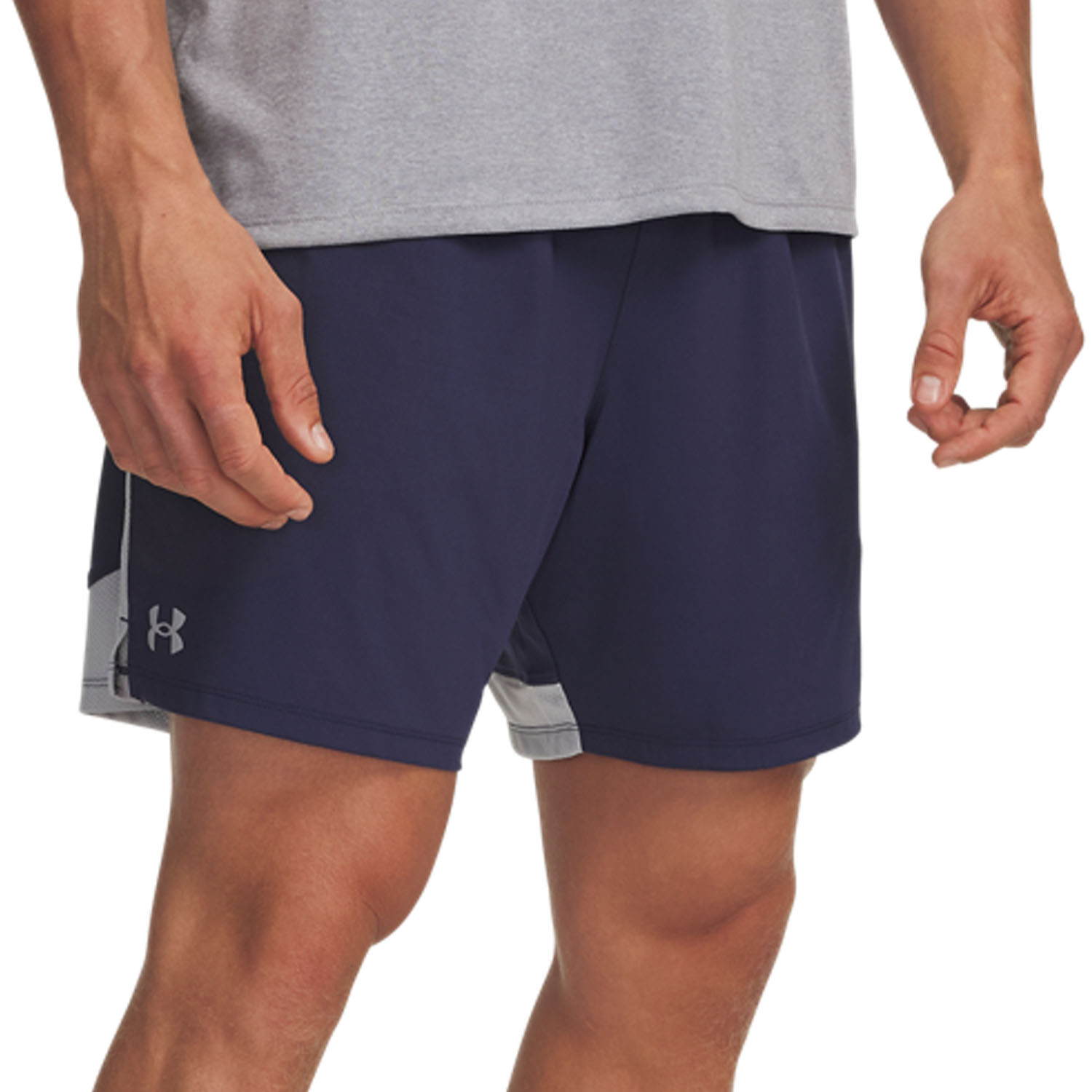 Under Armour Tech Vent 2 in 1 7in Shorts - Midnight Navy/Mod Gray