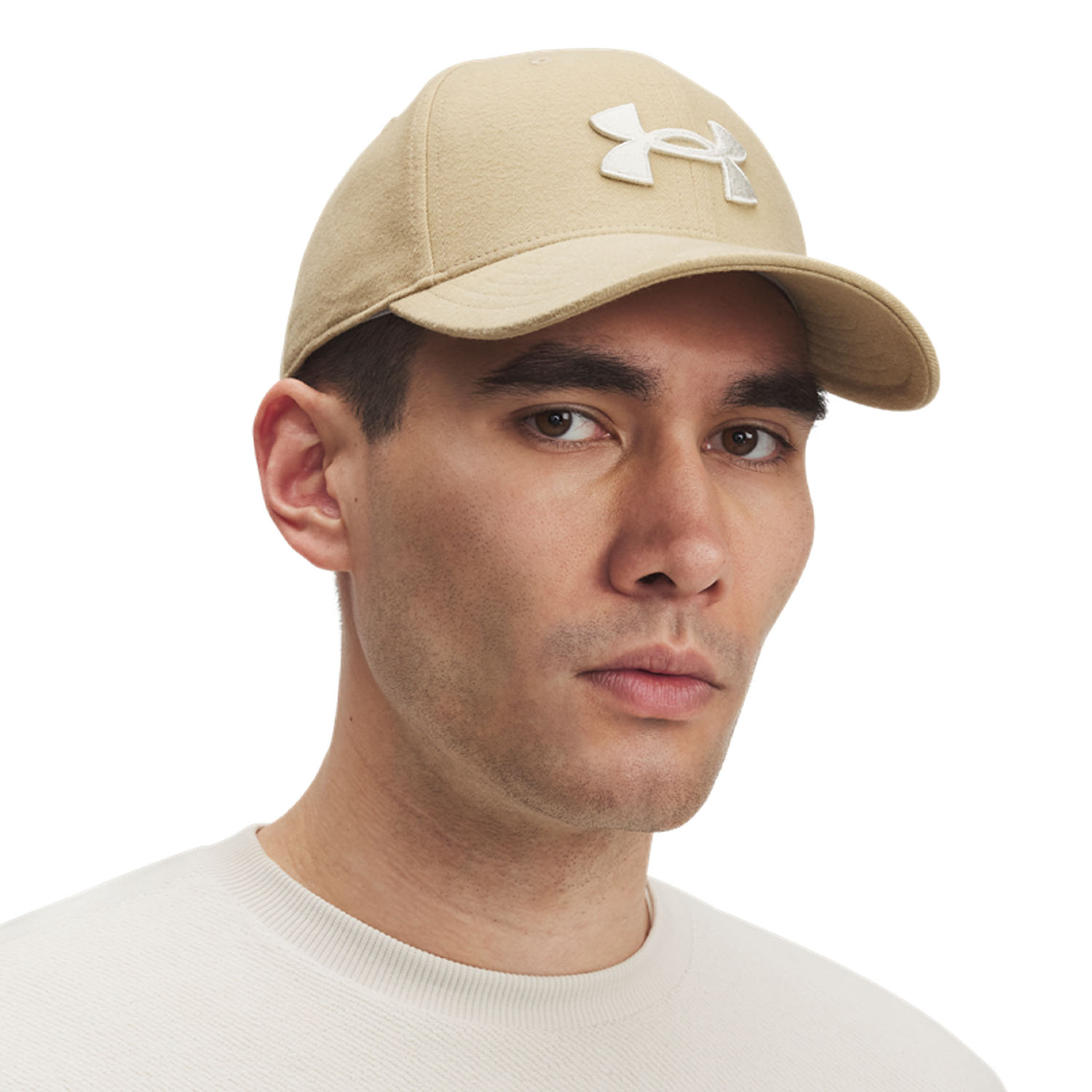 Under Armour Brushed Blitzing Gorra - Camel/Summit White
