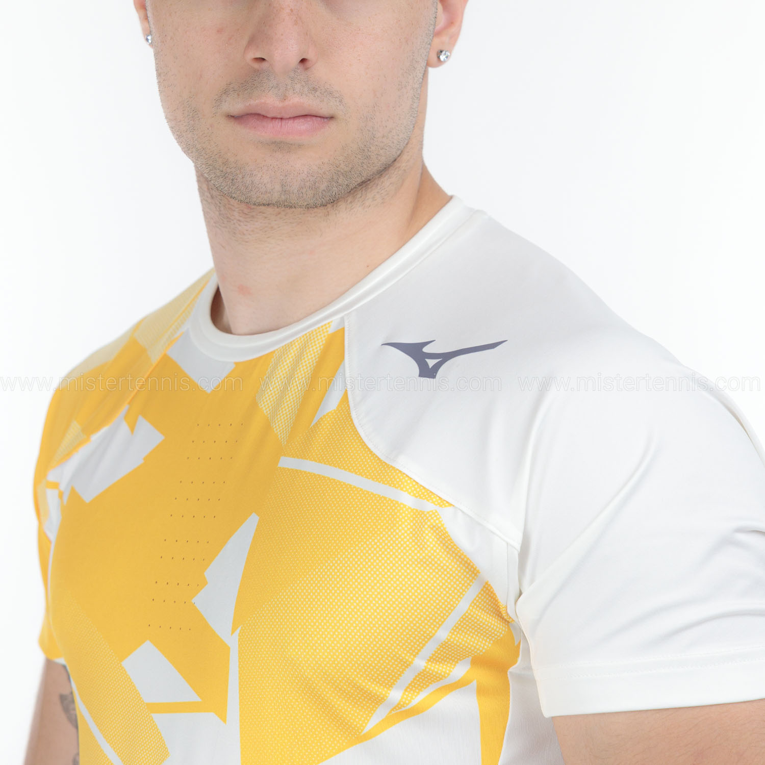 Mizuno Daybreakers Graphic Camiseta - White/Citrus