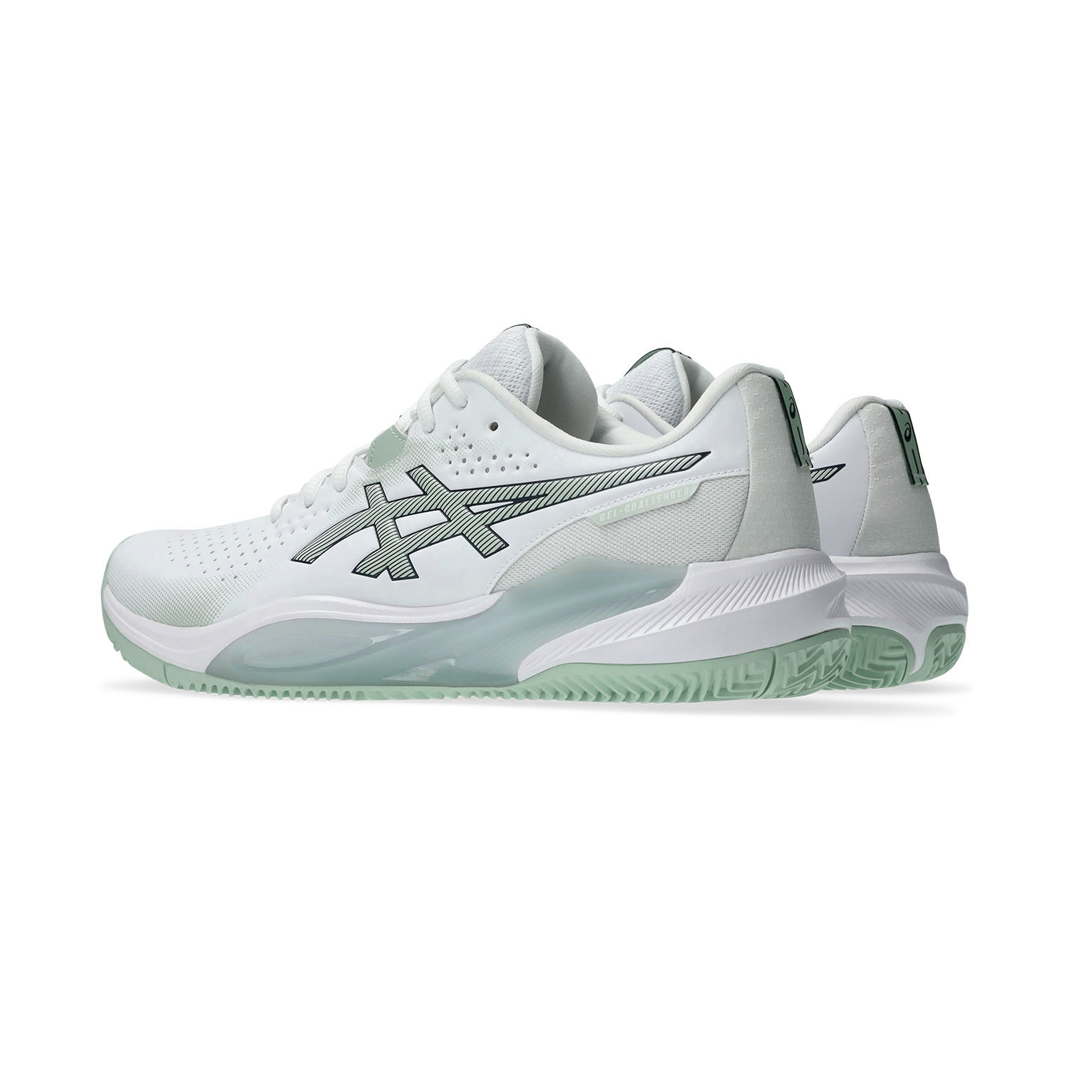 asicsのボール15-8 ASICS Gel Challenger 15 Clay Men's Tennis Shoes White/Lichen Rock