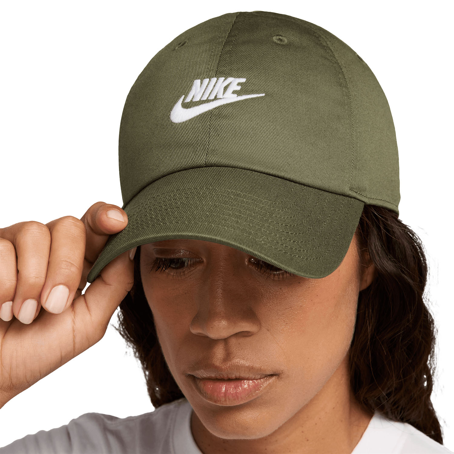 Nike Club Cap - Medium Olive/White