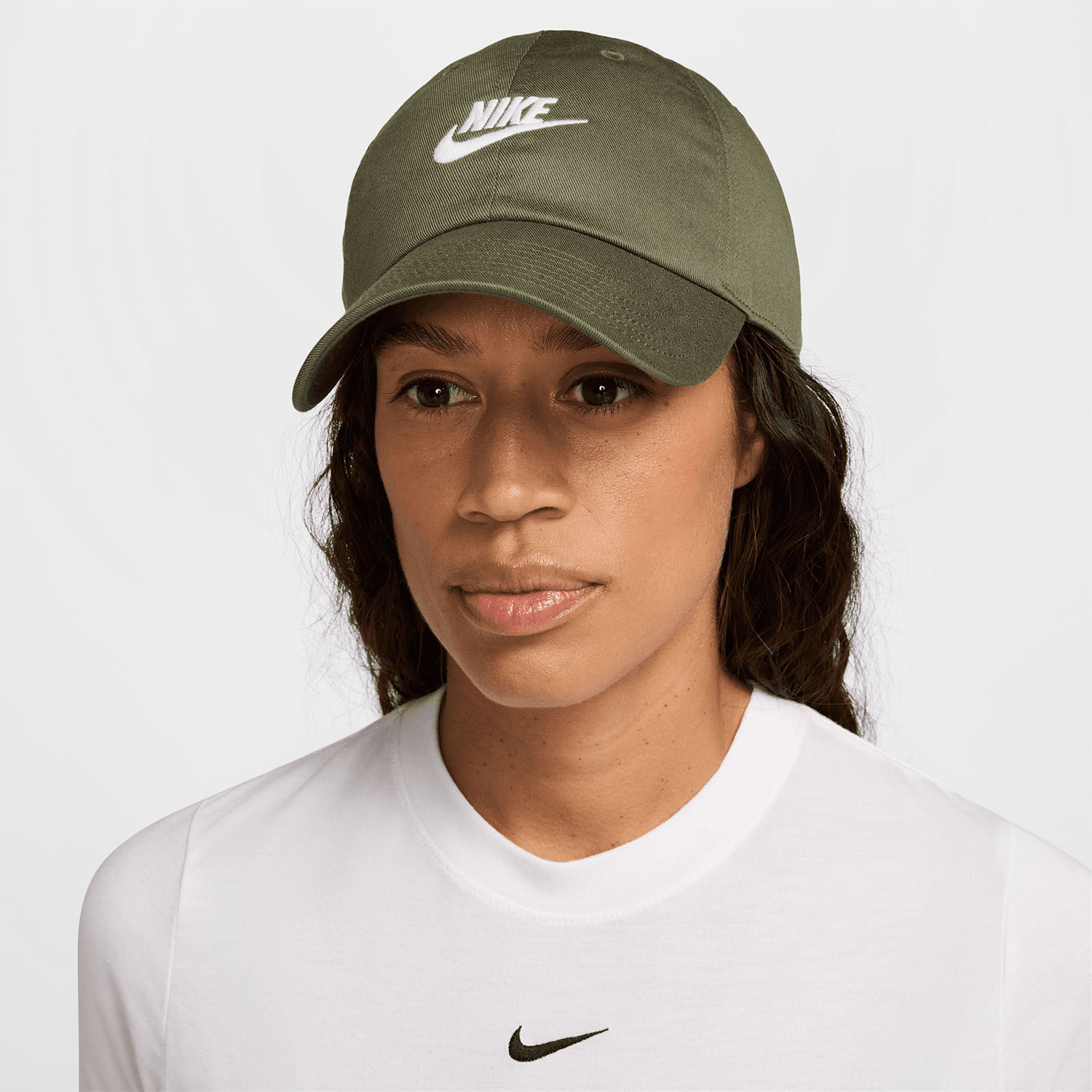 Nike Club Cap - Medium Olive/White