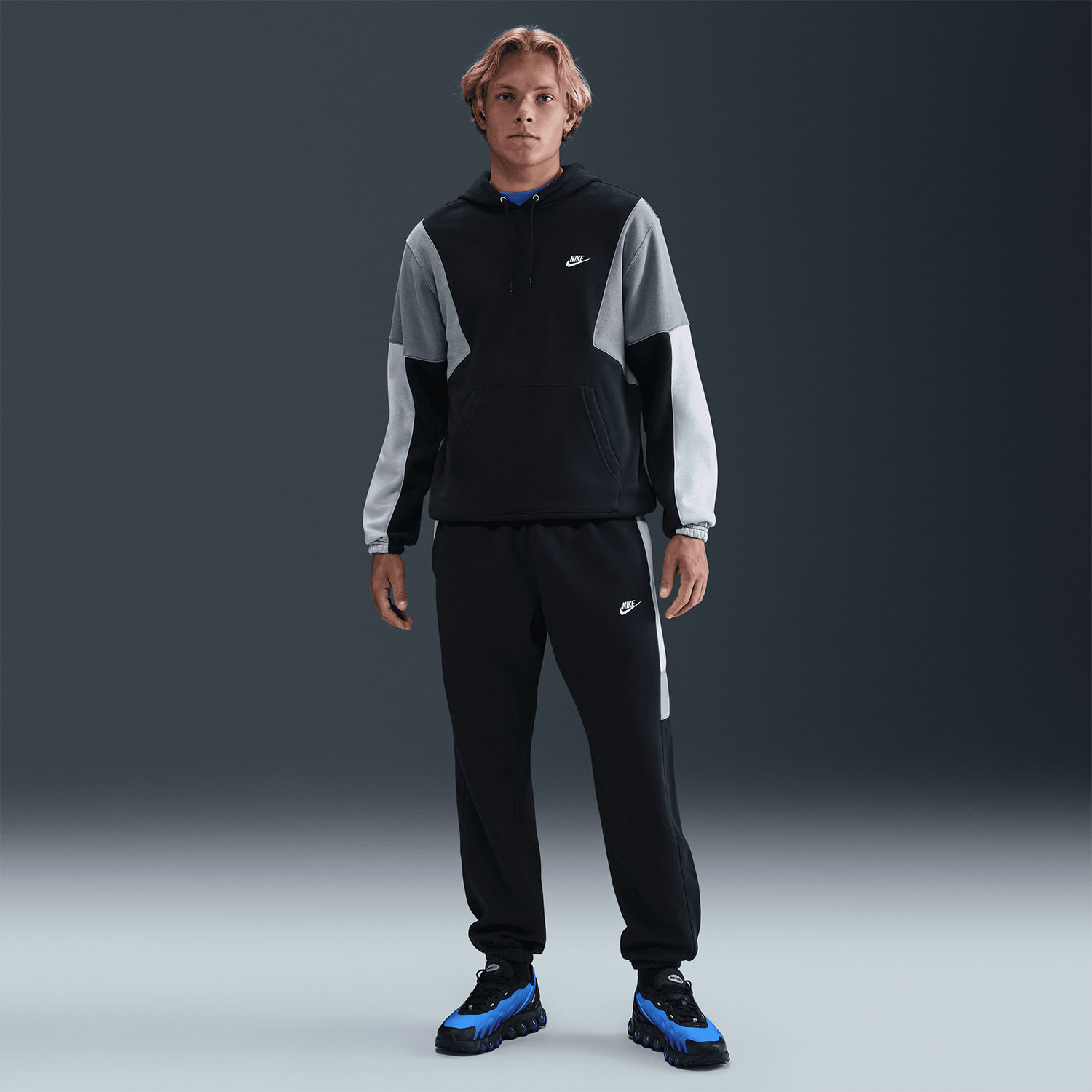Nike Club Fleece Chandal - Black/Light Smoke Grey/Smoke Grey/White