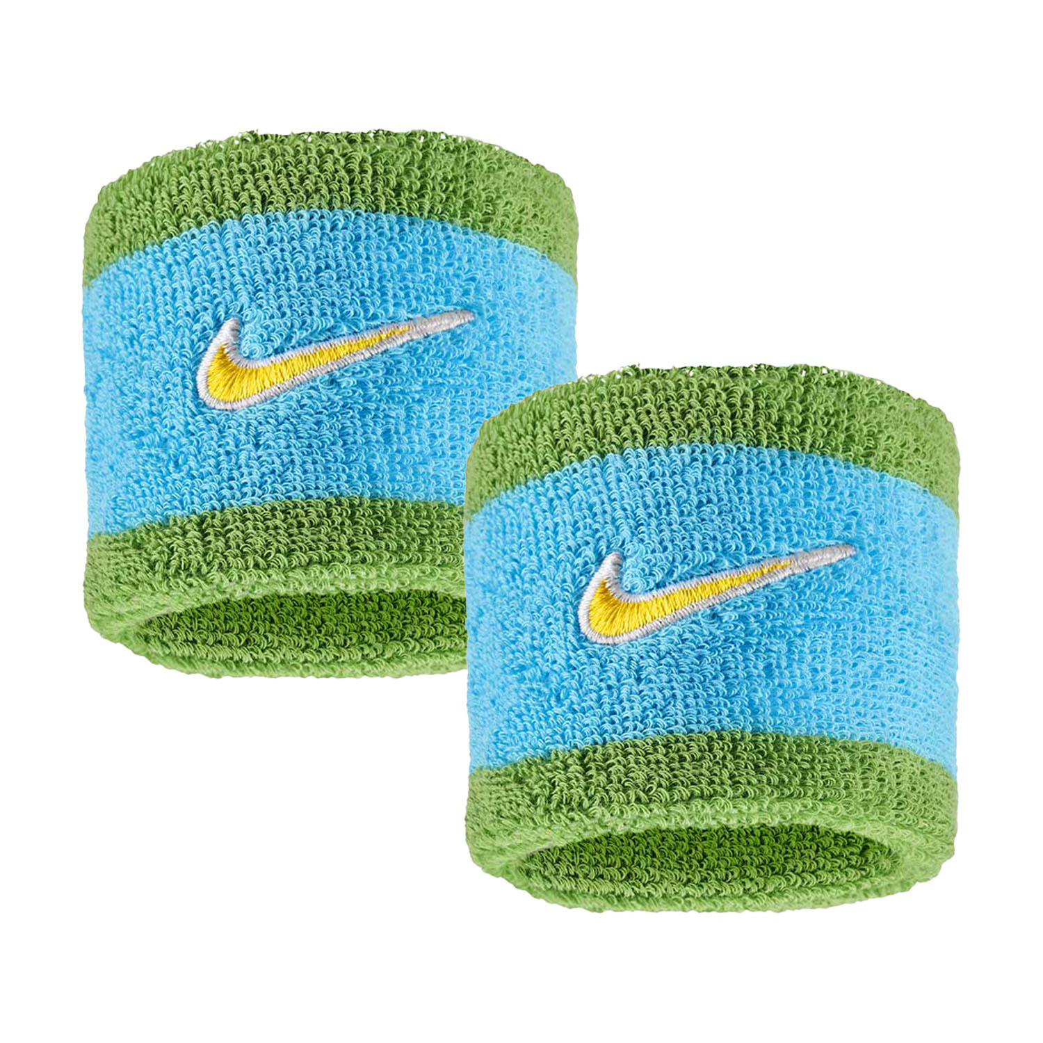 Nike Swoosh Classic Polsini Corti - Baltic Blue/Chlorophyll/University Gold