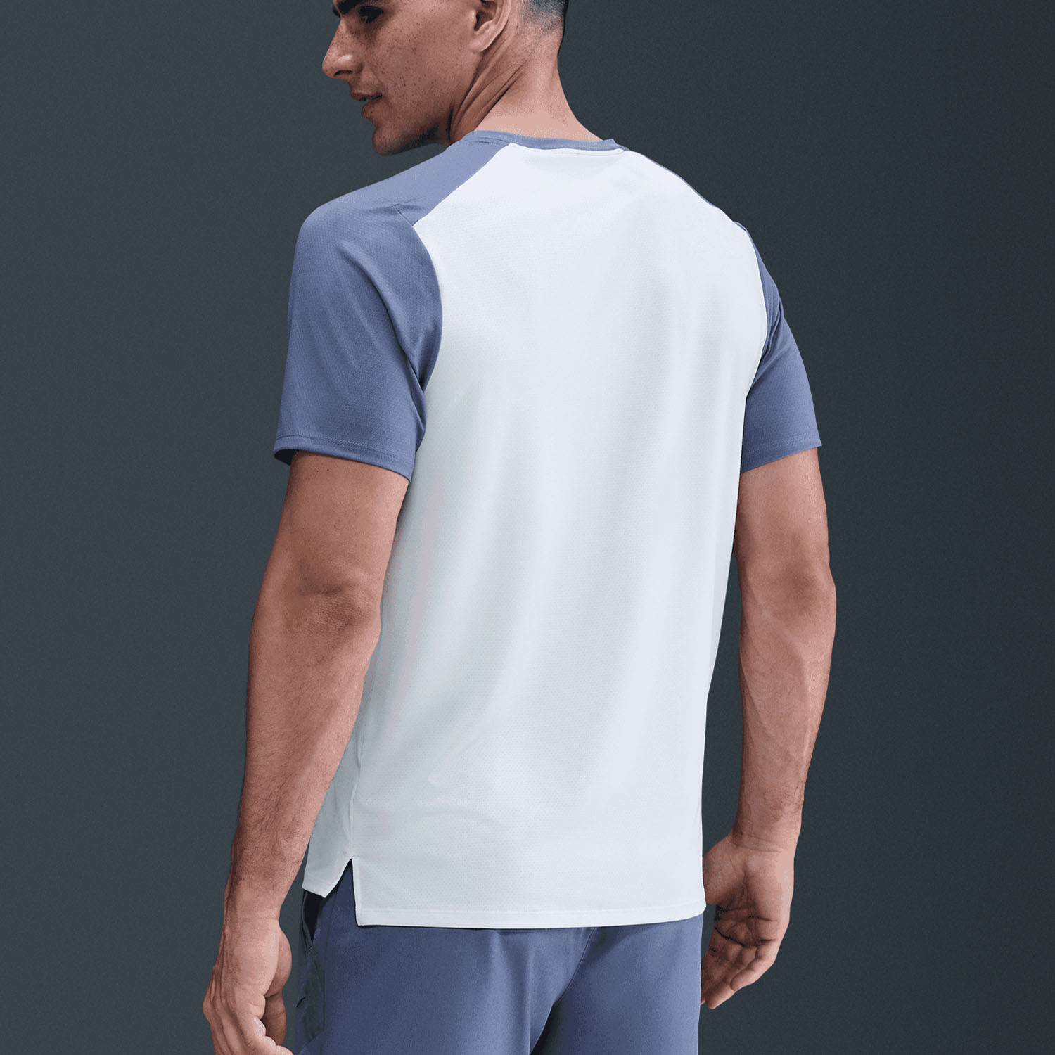 Nike Court Advantage Men's Padel T-Shirt - World Indigo/White