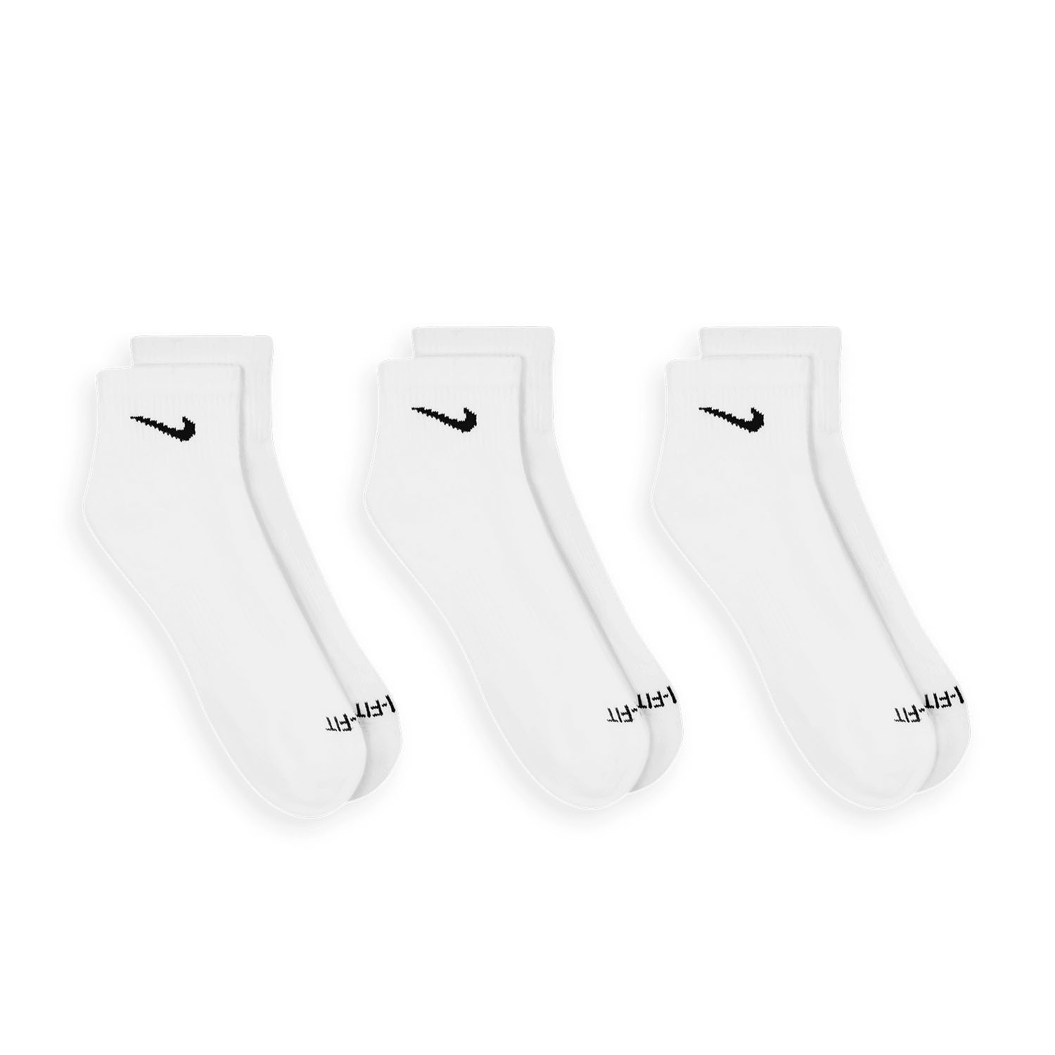 Nike Everyday Plus Cushioned Logo x 3 Calze - White/Black