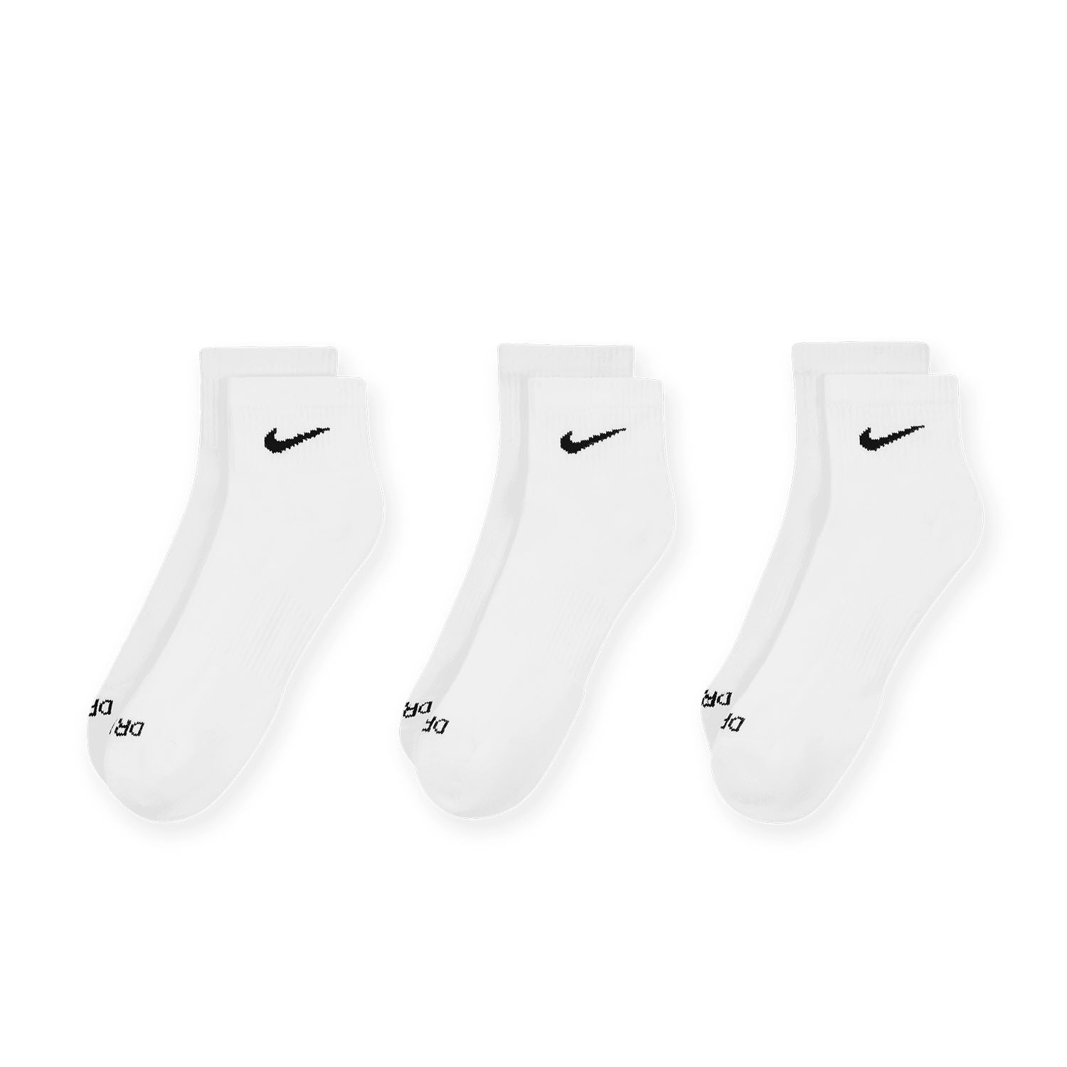 Nike Everyday Plus Cushioned Logo x 3 Calze - White/Black