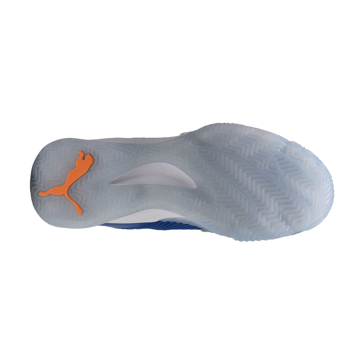Puma NOVA Elite Momo Men's Padel Shoes Vivid Blue/Heat Fire/White
