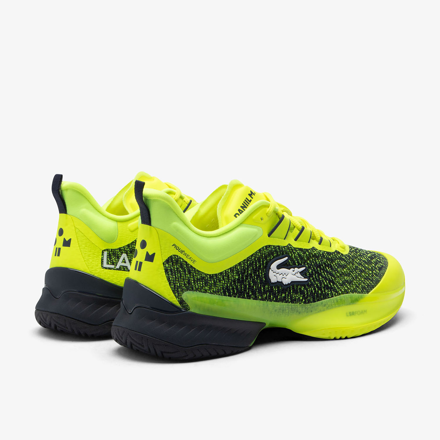 Lacoste AG-LT23 Ultra x Medvedev Men's Tennis Shoes Yellow/Navy