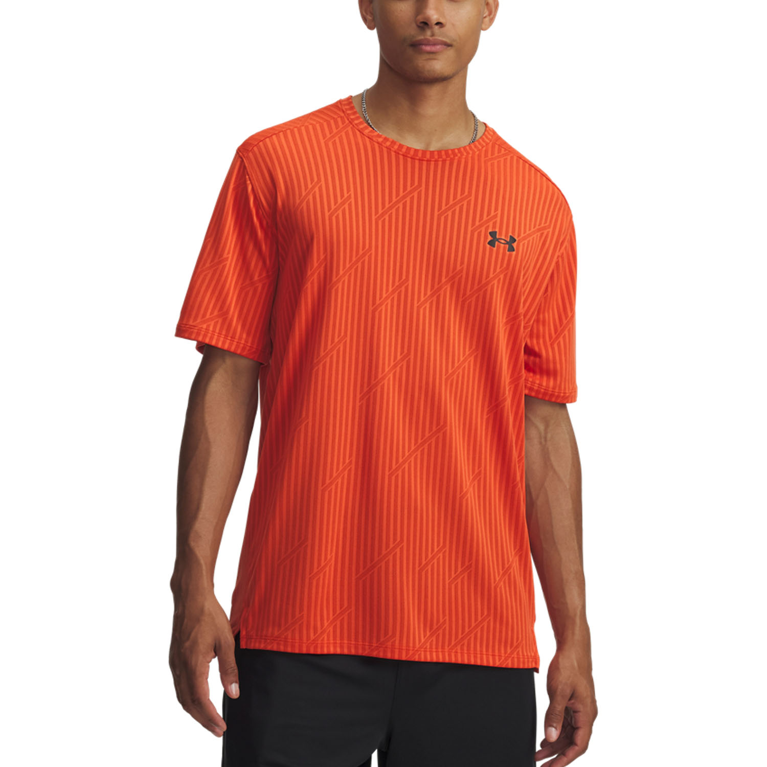 Under Armour Tech Vent Logo Camiseta - Orange Base/Black