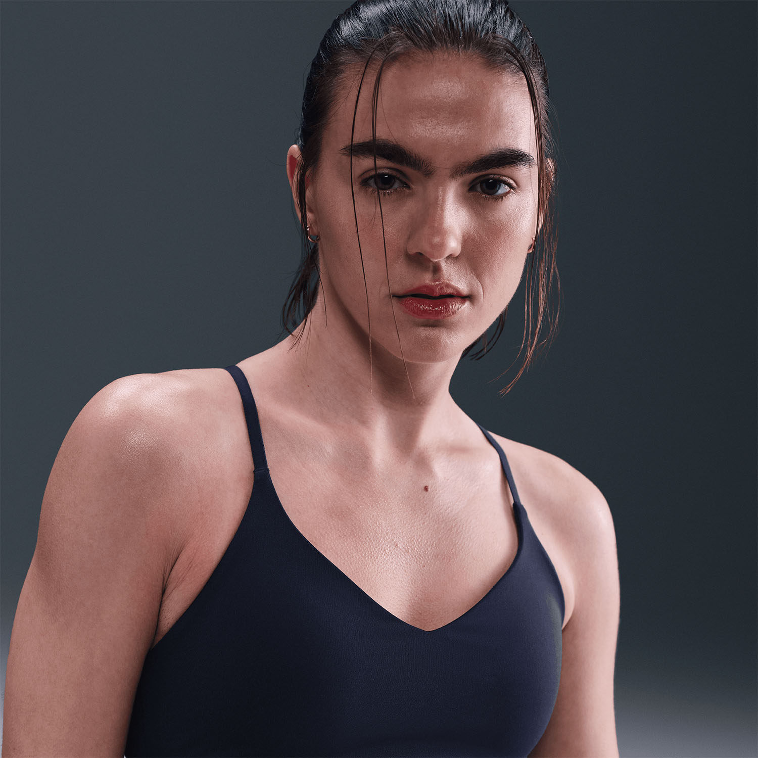 Nike Indy Swoosh Sports Bra - Midnight Navy