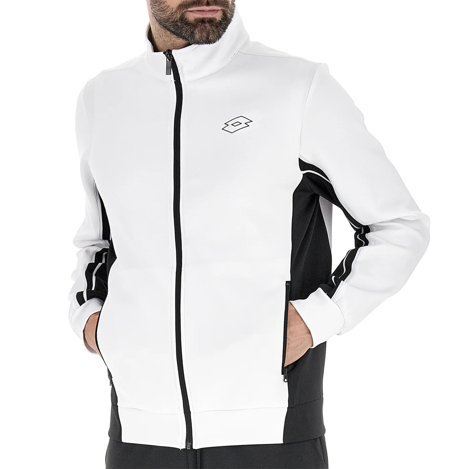Lotto Squadra III Jacket - Bright White/Black