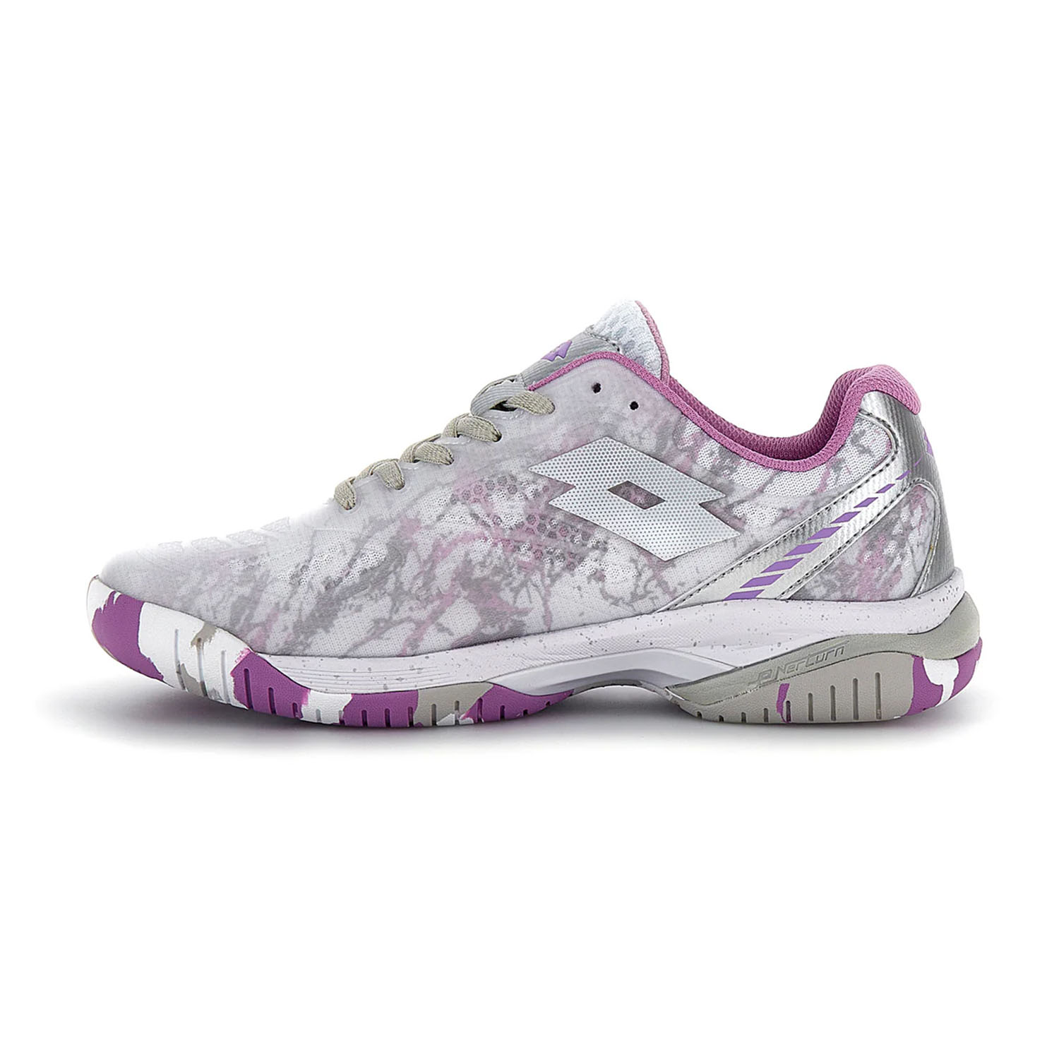 Lotto Superrapida 200 IV - All White/Silver Metal/Violet