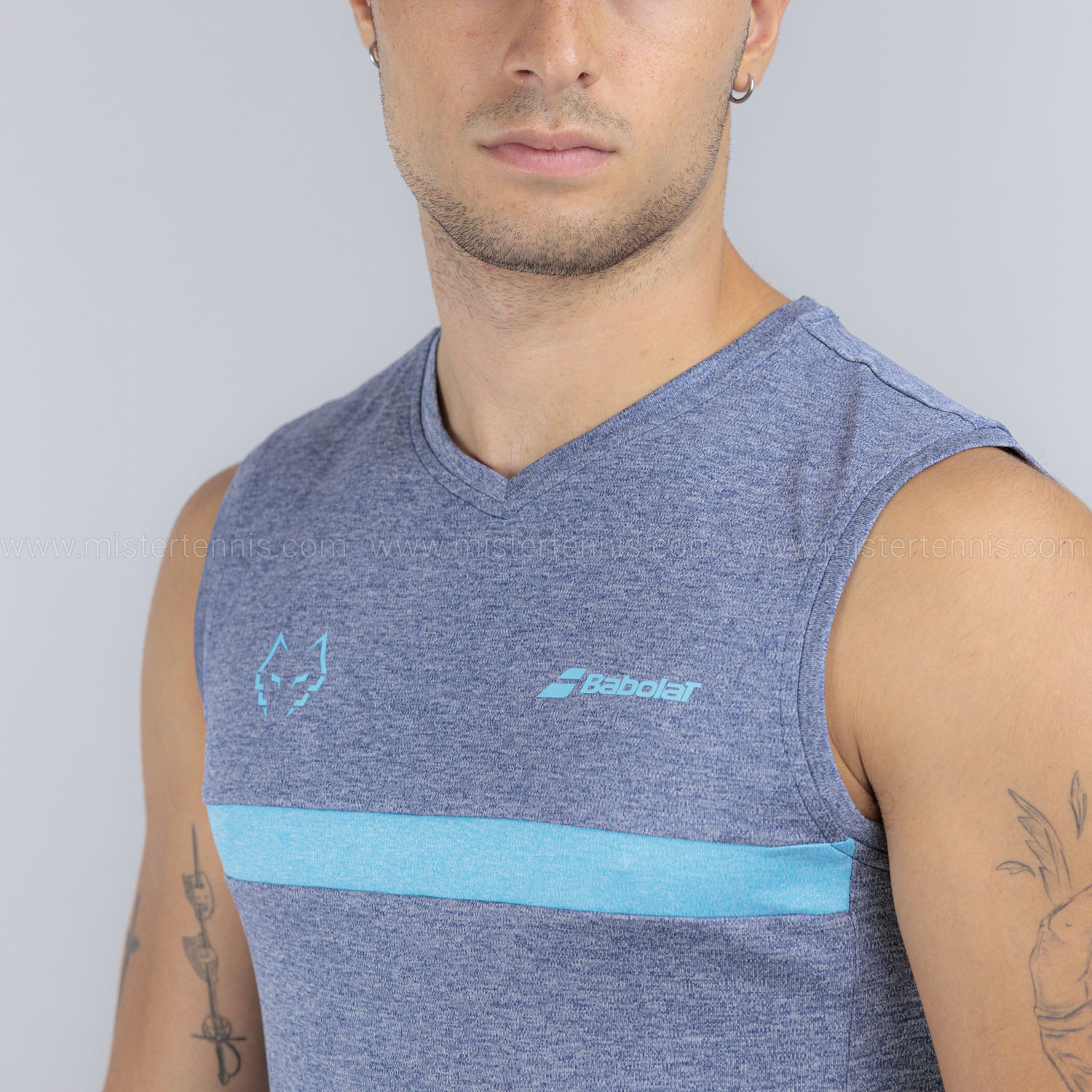 Babolat Juan Lebrón Top - Estate Blue/Heather