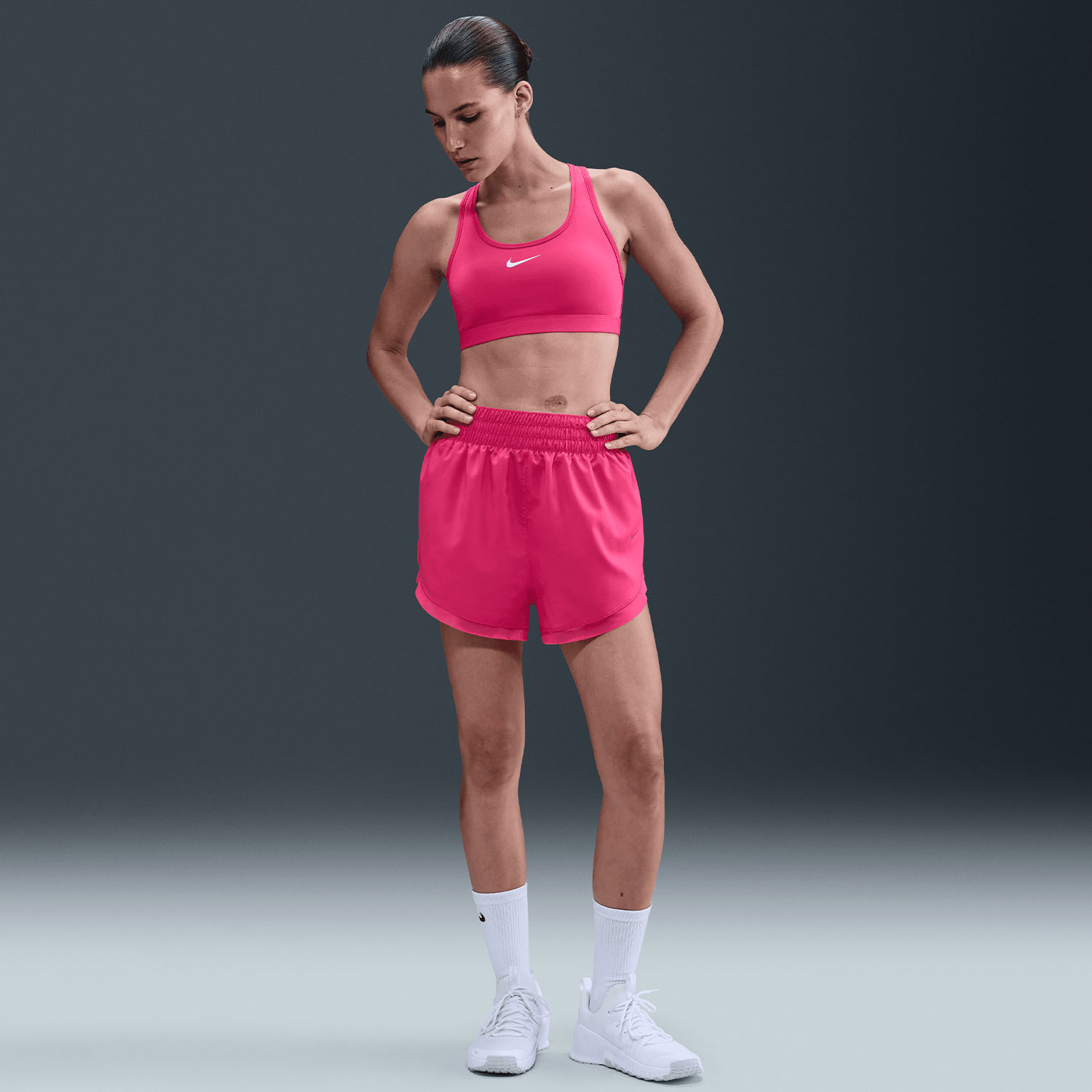 Nike Swoosh Light Sujetador Deportivo - Rush Pink/White