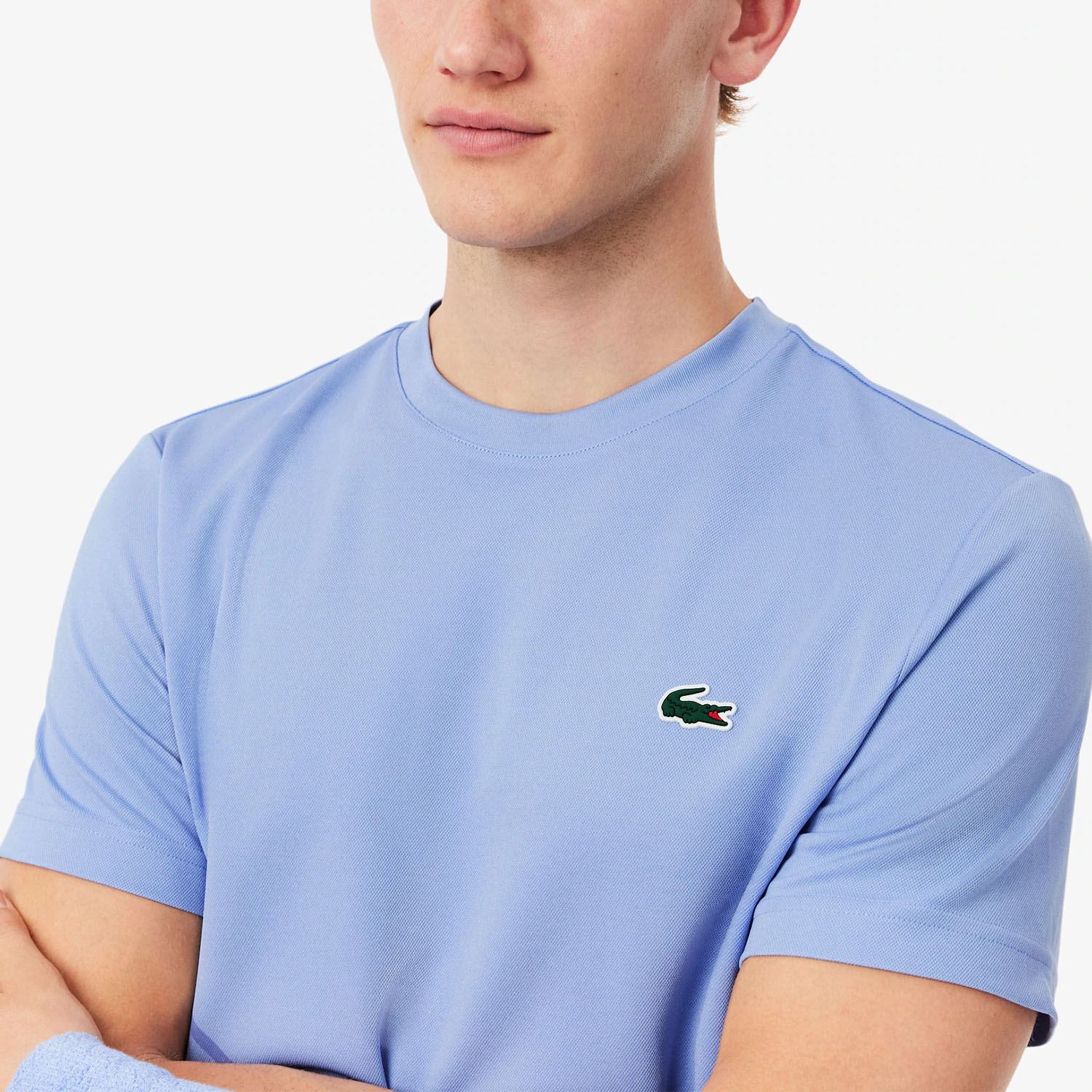 Lacoste Ultra Dry Back Print Camiseta - Violet