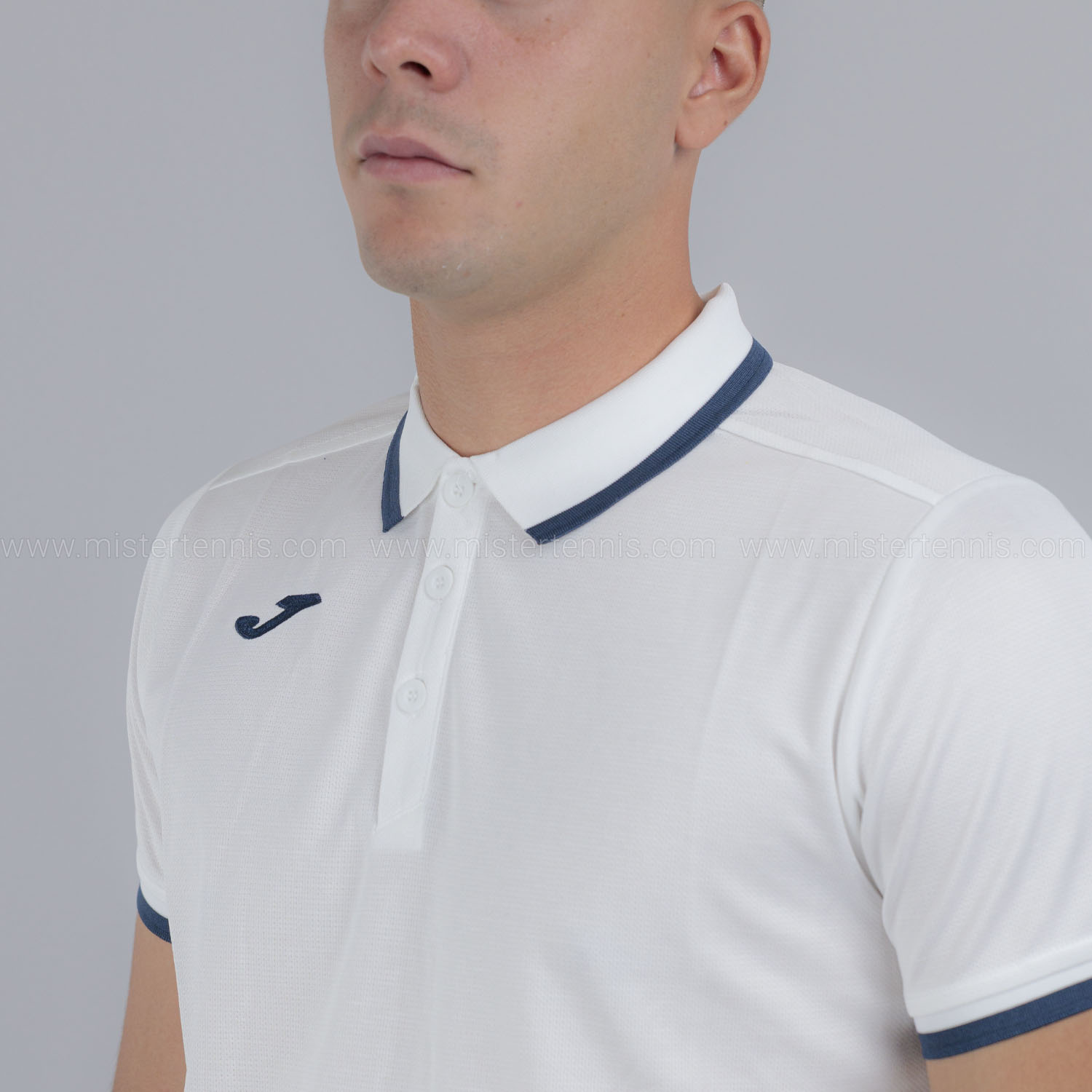 Joma Combi Premium Polo - White/Dark Navy