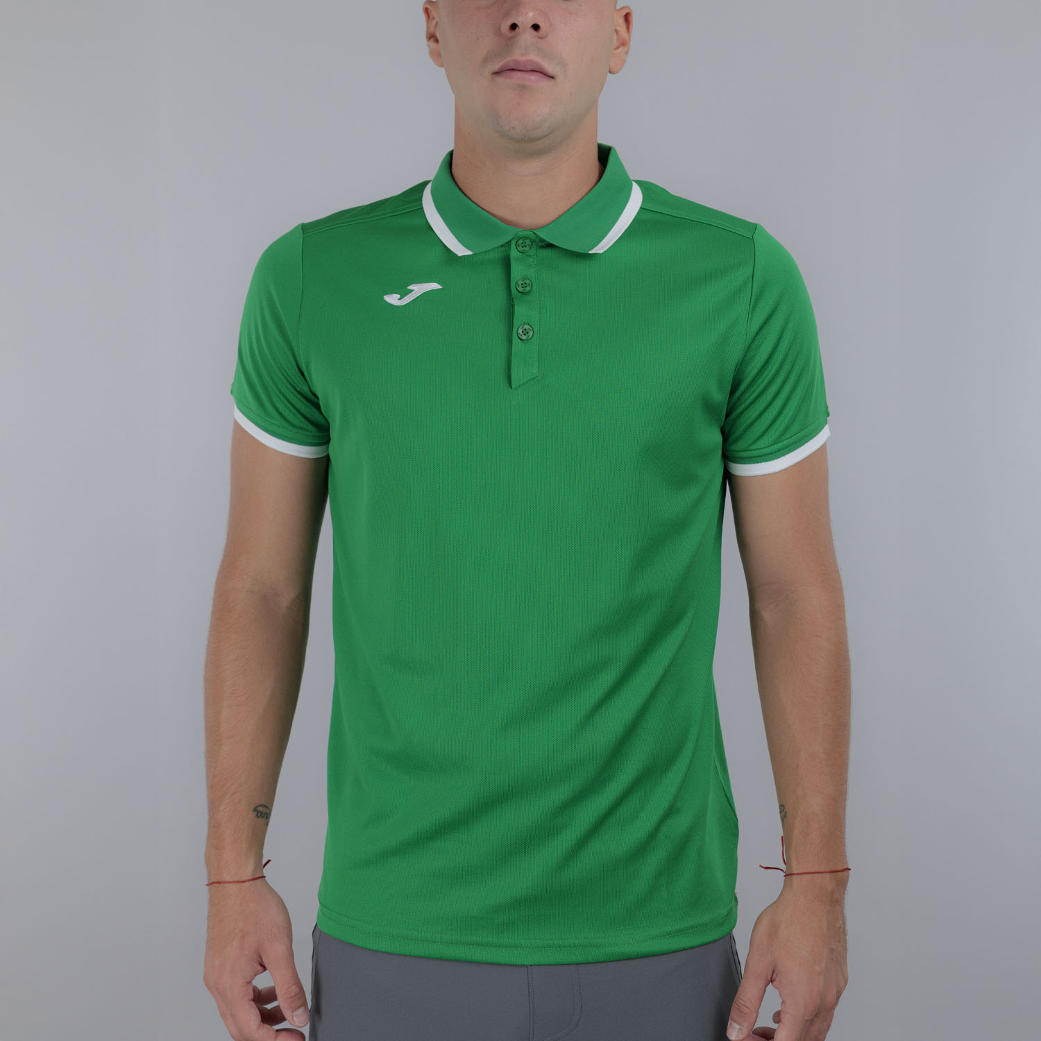 Joma Combi Premium Polo - Green/White
