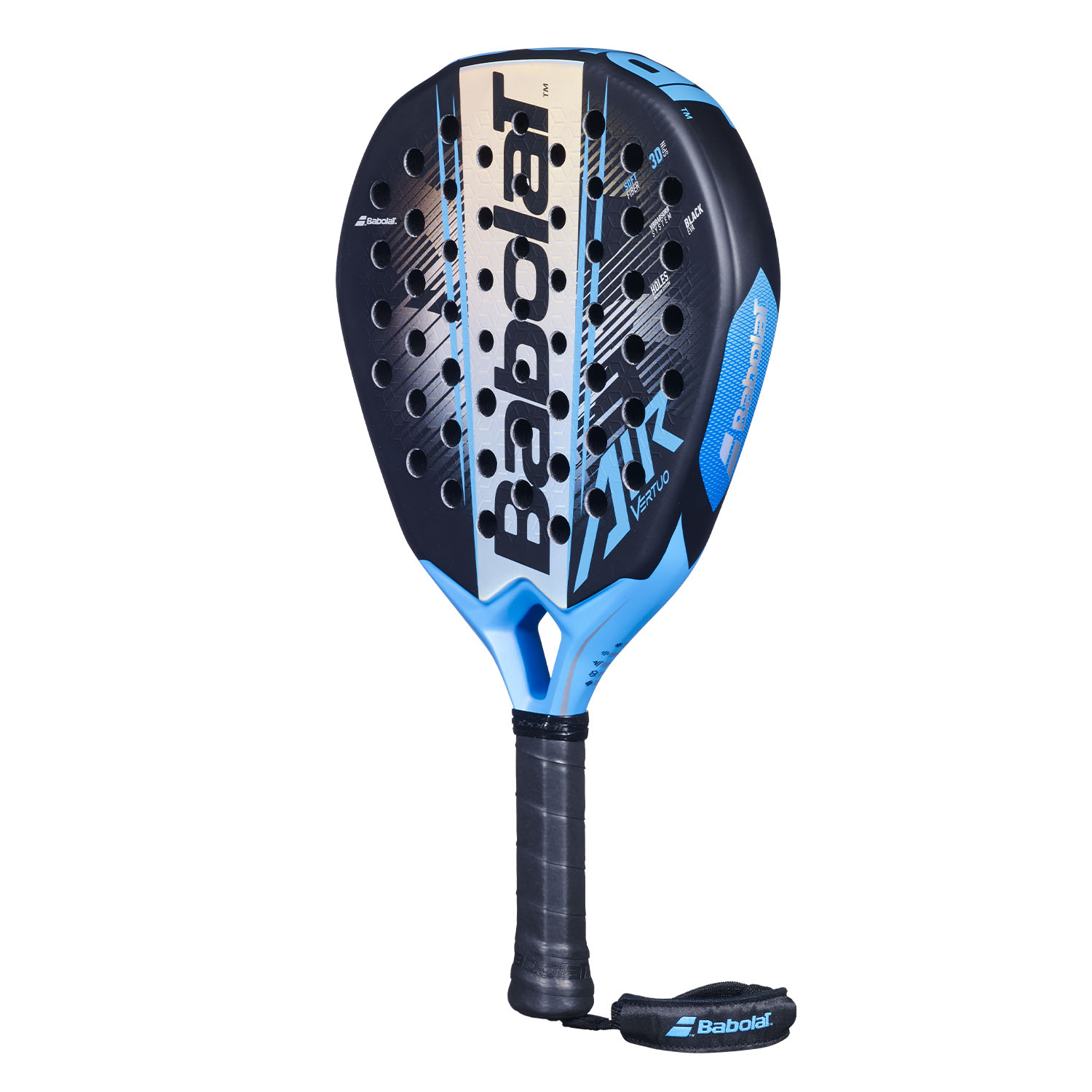 Babolat Air Vertuo 2.6 Padel - Black/Silver/Blue