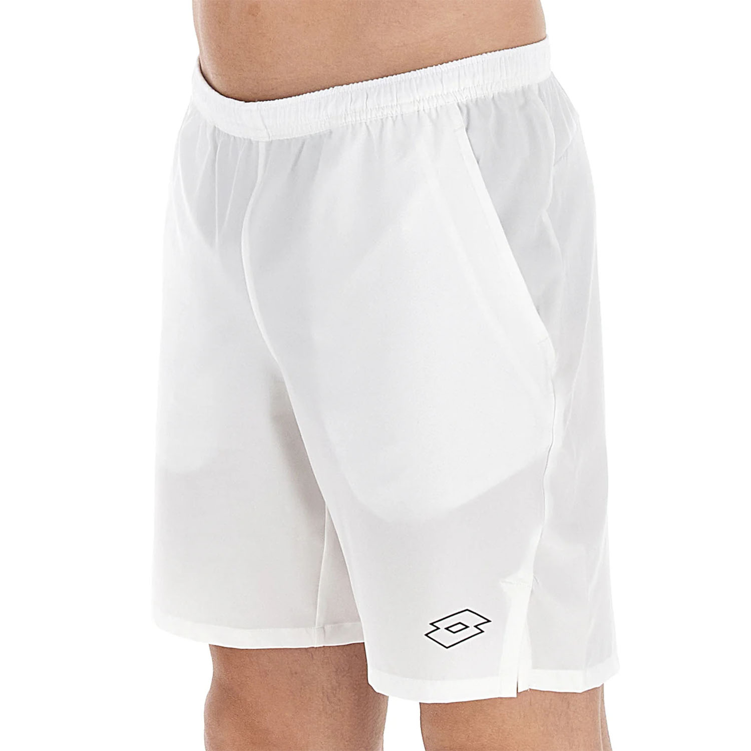 Lotto Tech I 8in Shorts - Bright White/All Black
