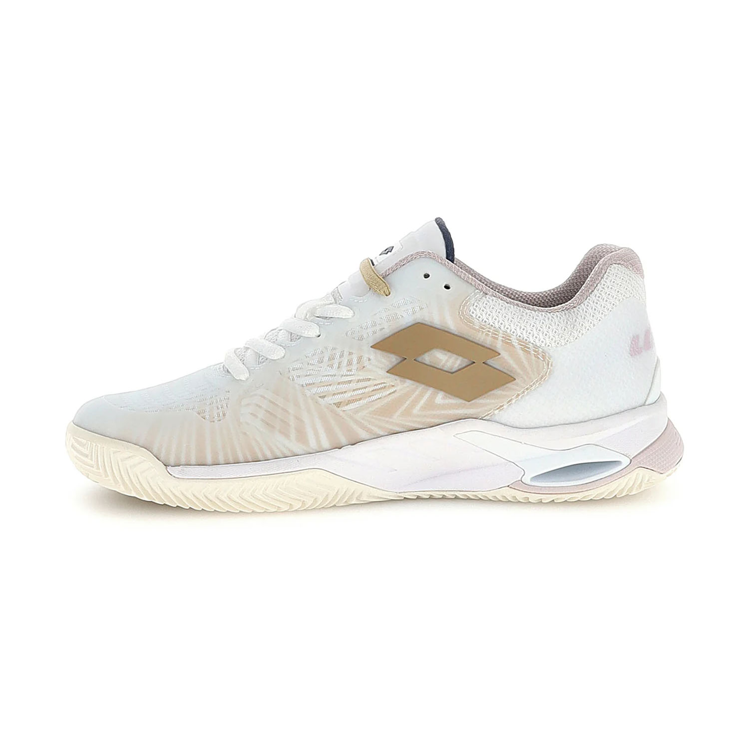 Lotto Mirage 100 II Clay - All White/Warm Taupe