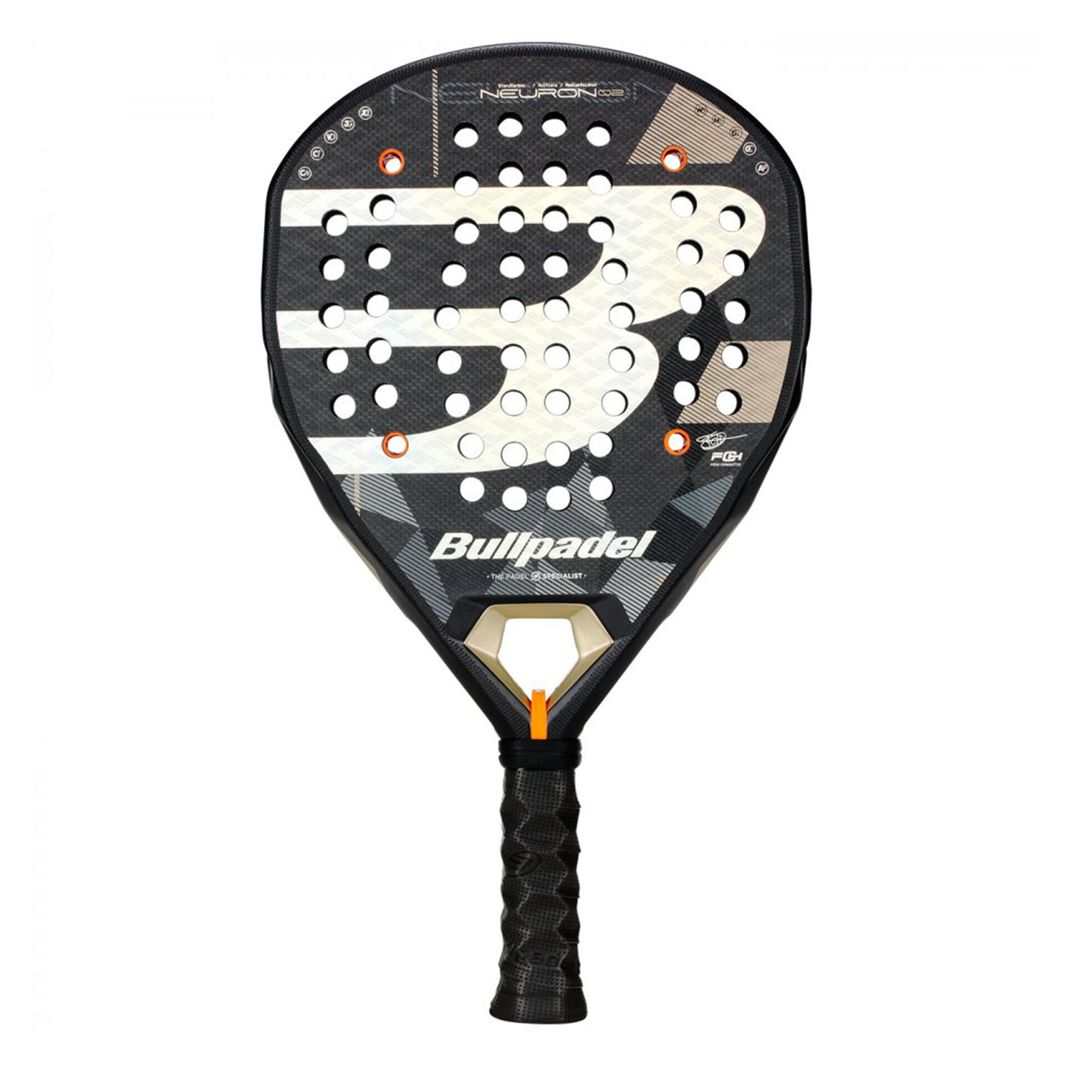 Bullpadel Neuron 02 Padel - Black/Silver/Gold