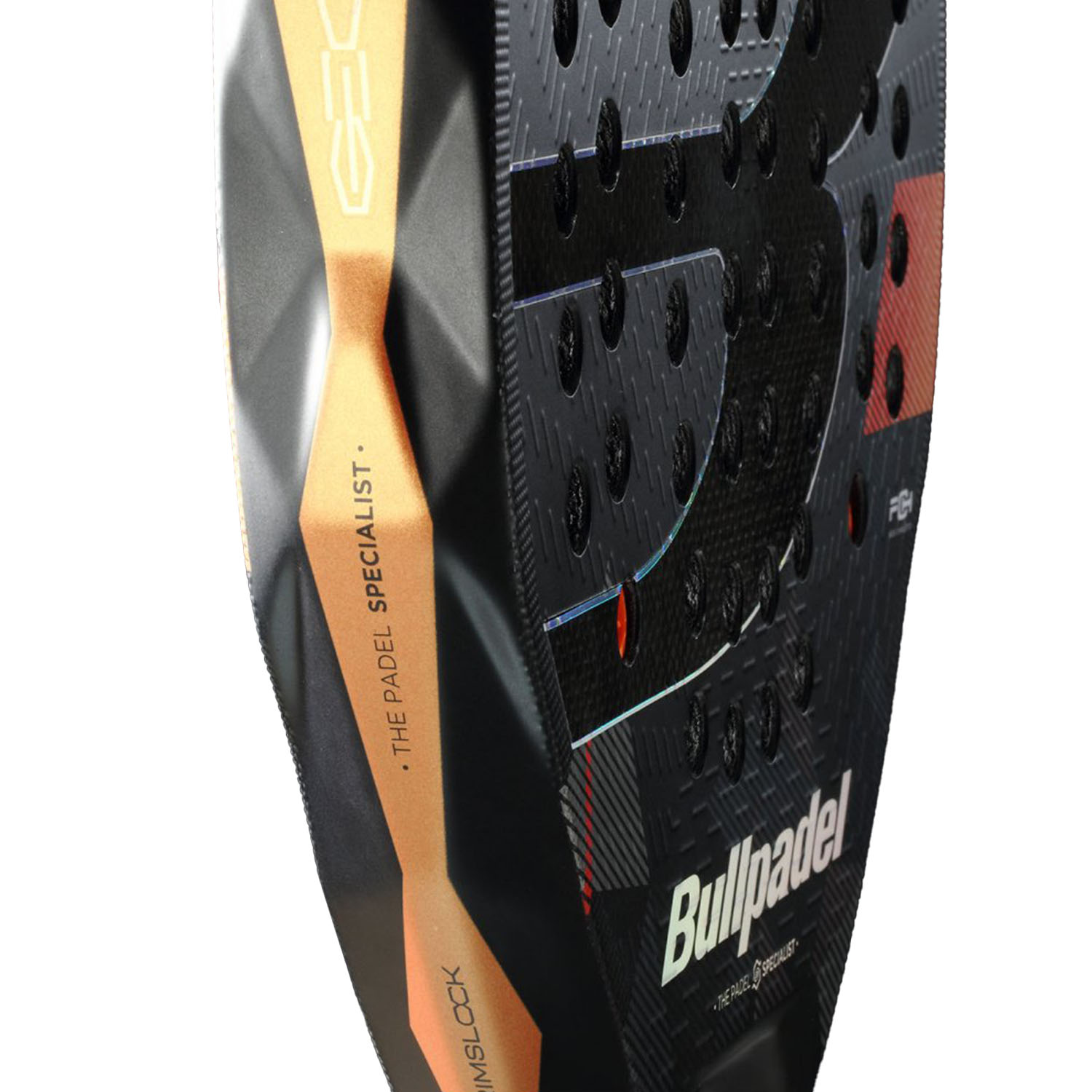 Bullpadel Neuron 02 Edge Padel - Black/Orange/Silver