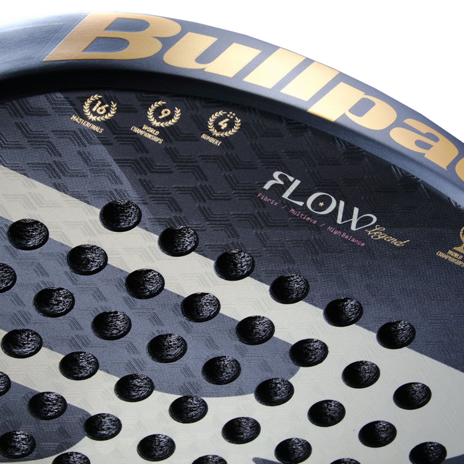 Bullpadel Flow Legend Padel - Black/Gold