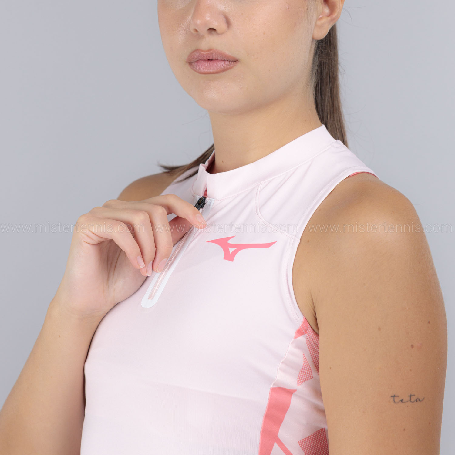 Mizuno Daybreakers Printed Tank - Barely Pink