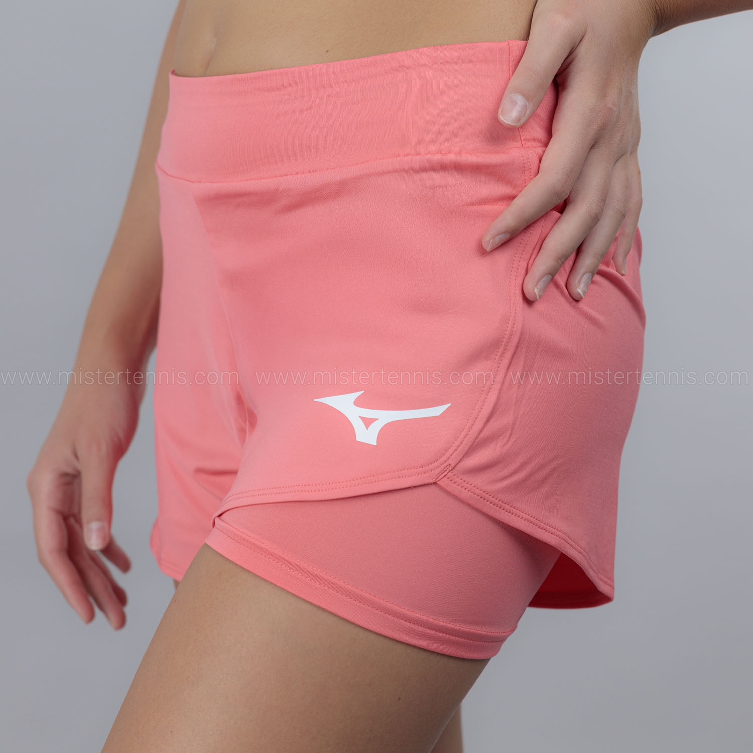 Mizuno Flex Graphic 3in Shorts - Calypso Coral
