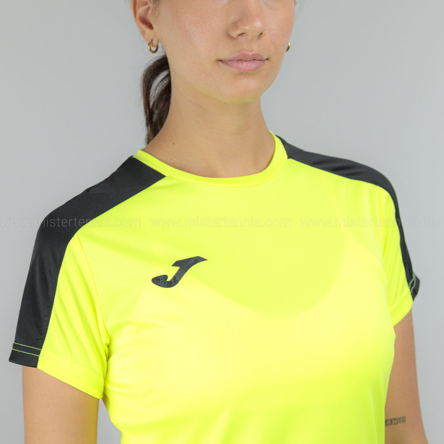 Joma Academy Camiseta - Fluor Yellow/Black