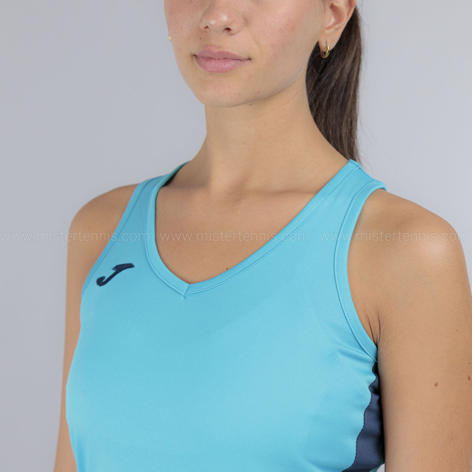 Joma Olimpiada Top - Fluor Turquoise/Dark Navy