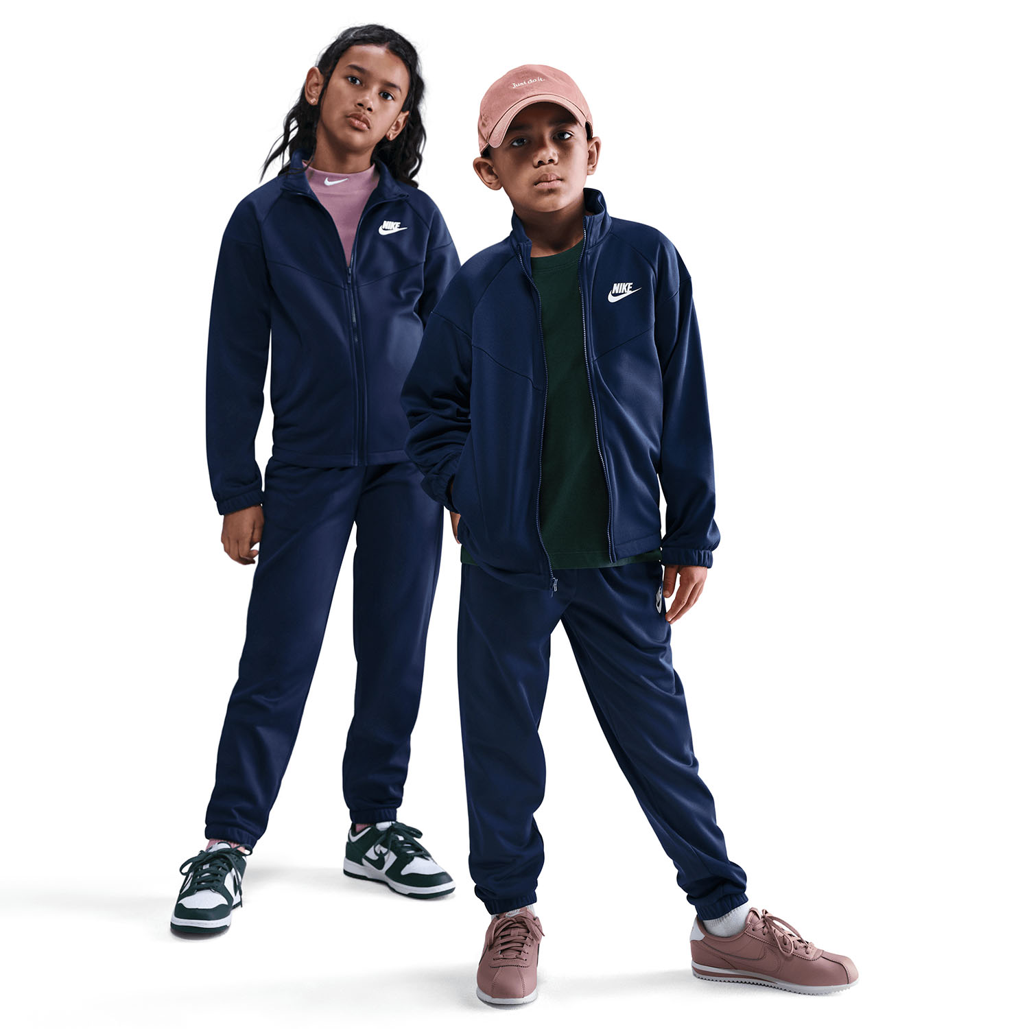 Nike Dri-FIT Chándal Niños - Midnight Navy/White