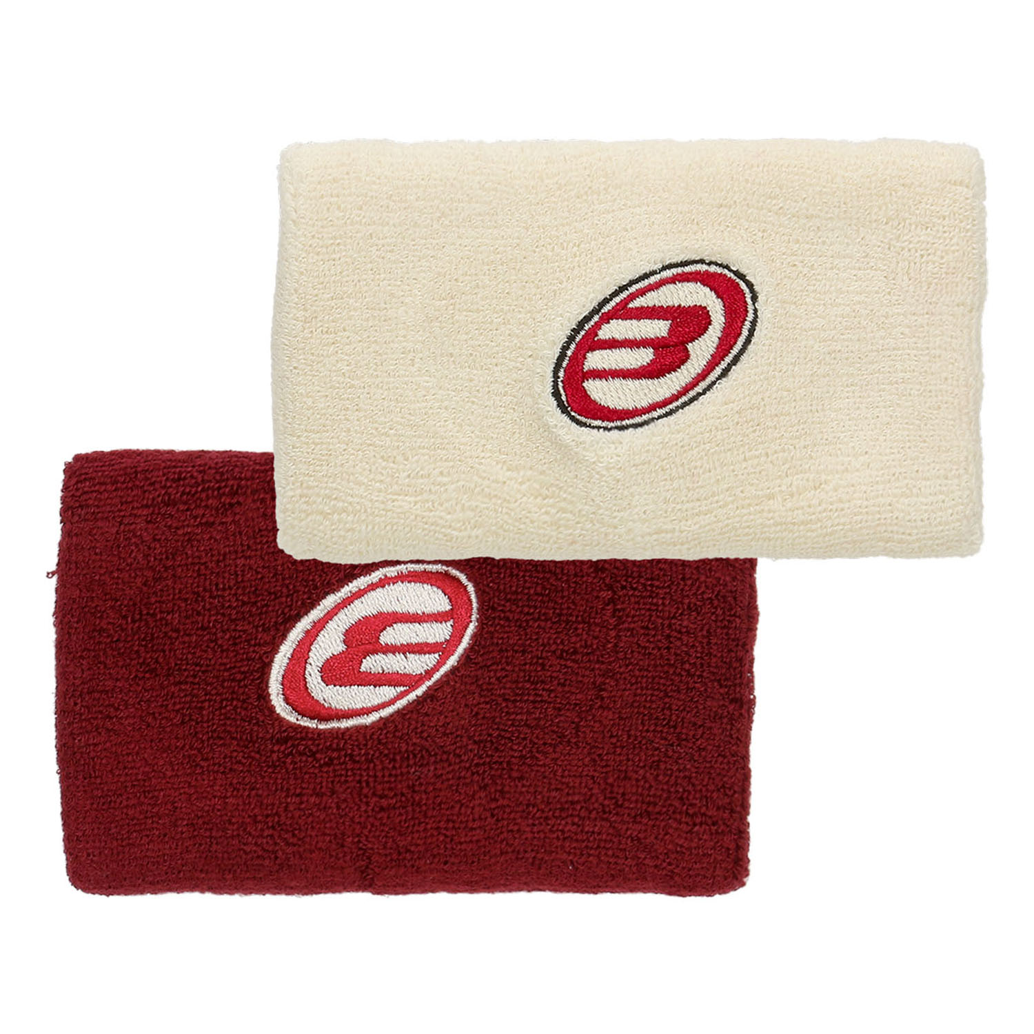 Bullpadel Pro Logo Large Wristbands - Vino Burdeos/Crudo