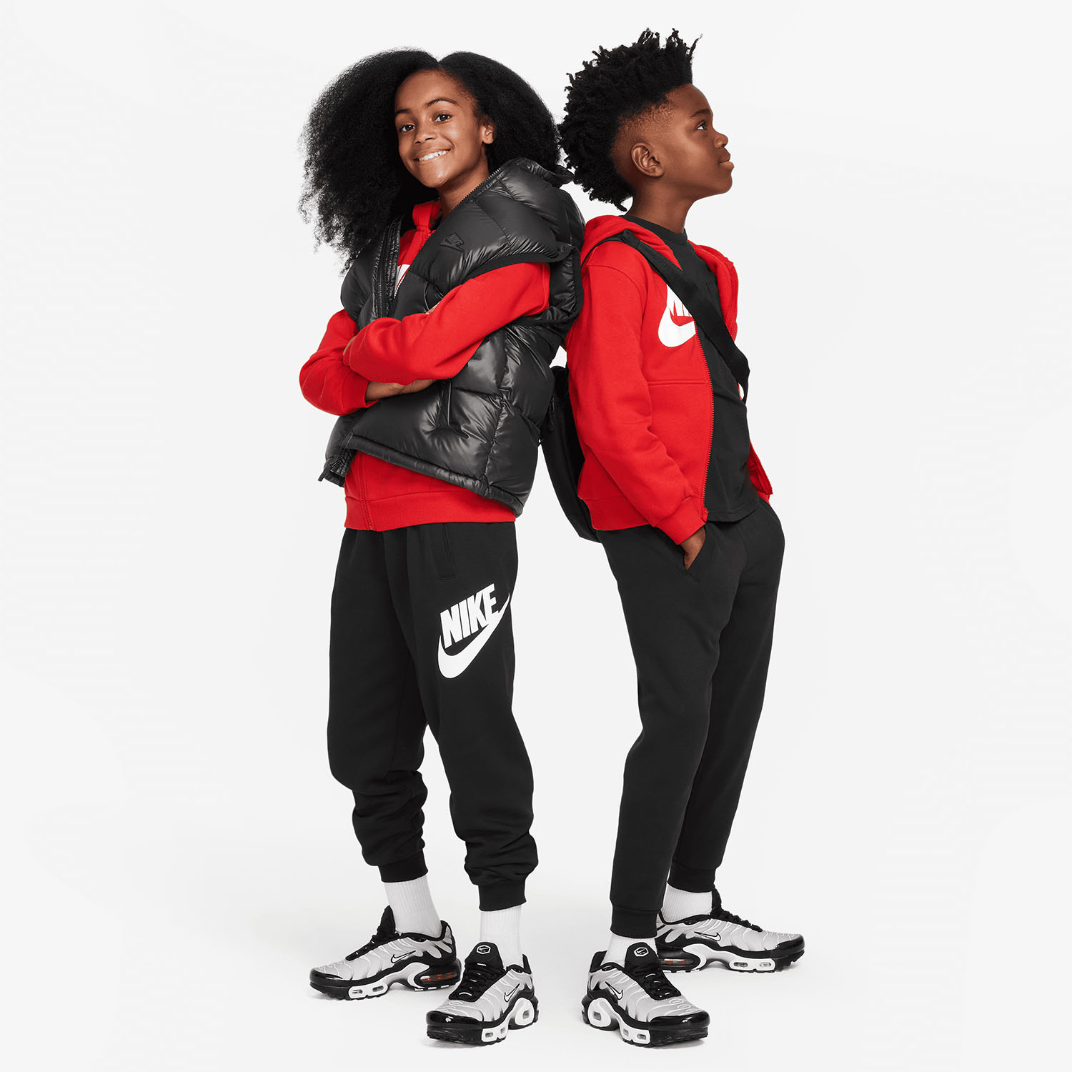 Nike Club Logo Pantalones Niños - Black/White