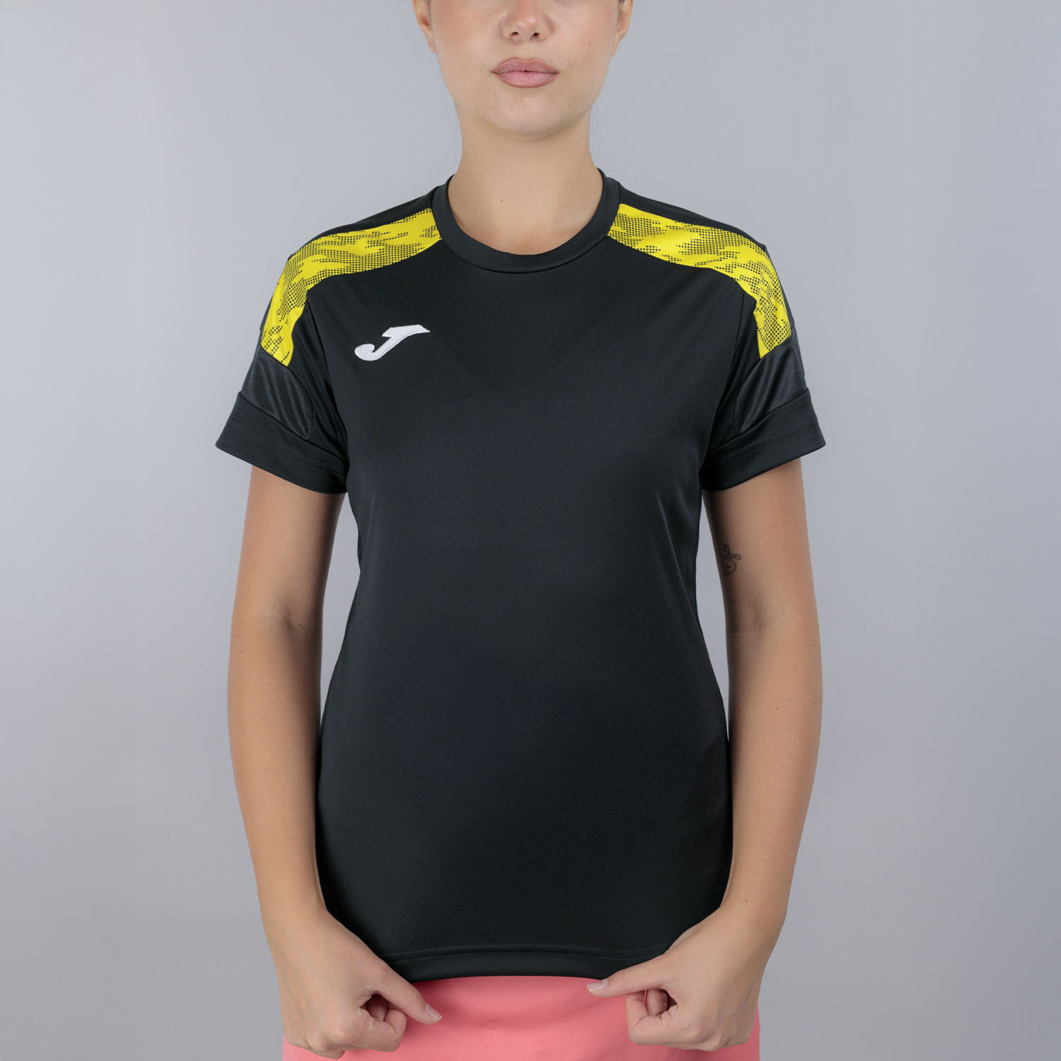 Joma Championship VIII Camiseta - Black/Yellow