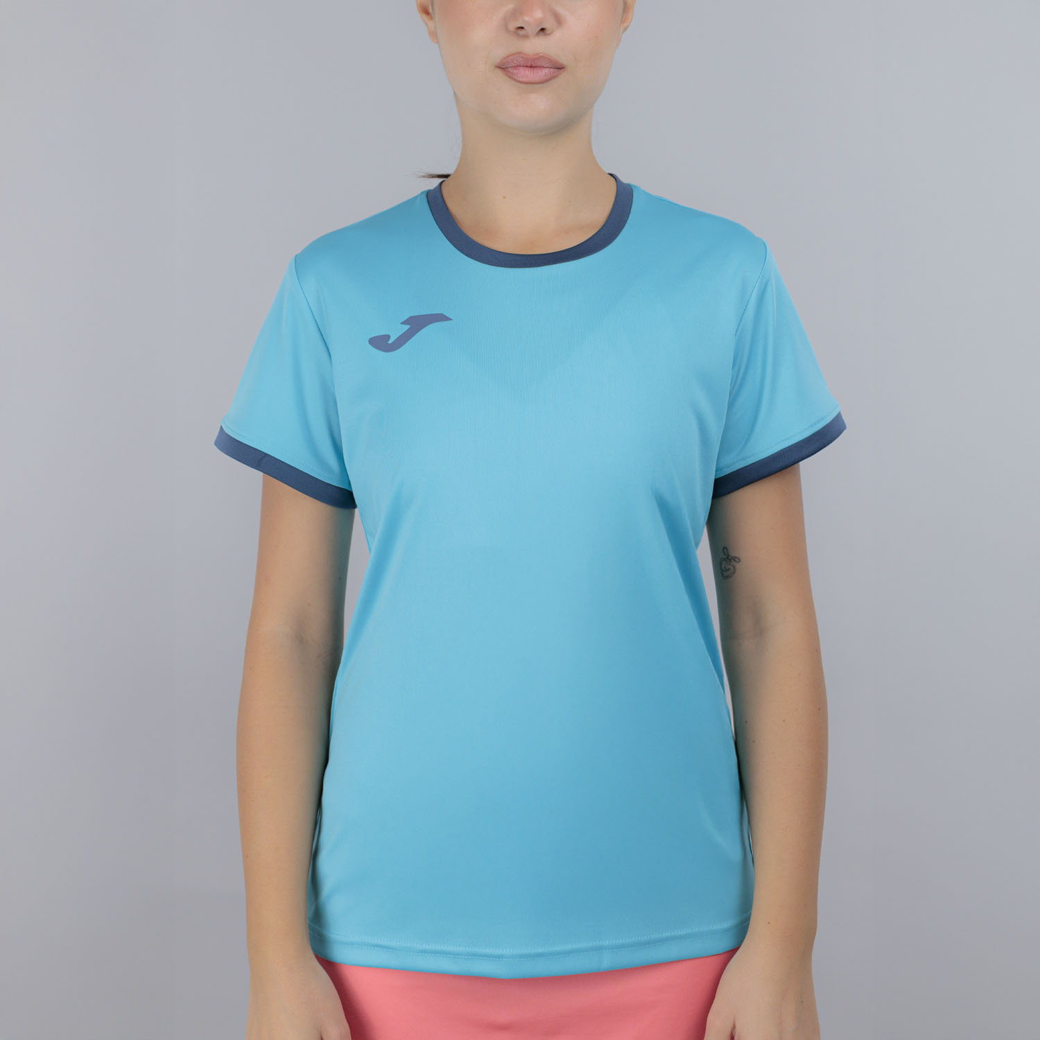 Joma Combi Premium Camiseta - Fluor Turquoise/Dark Navy