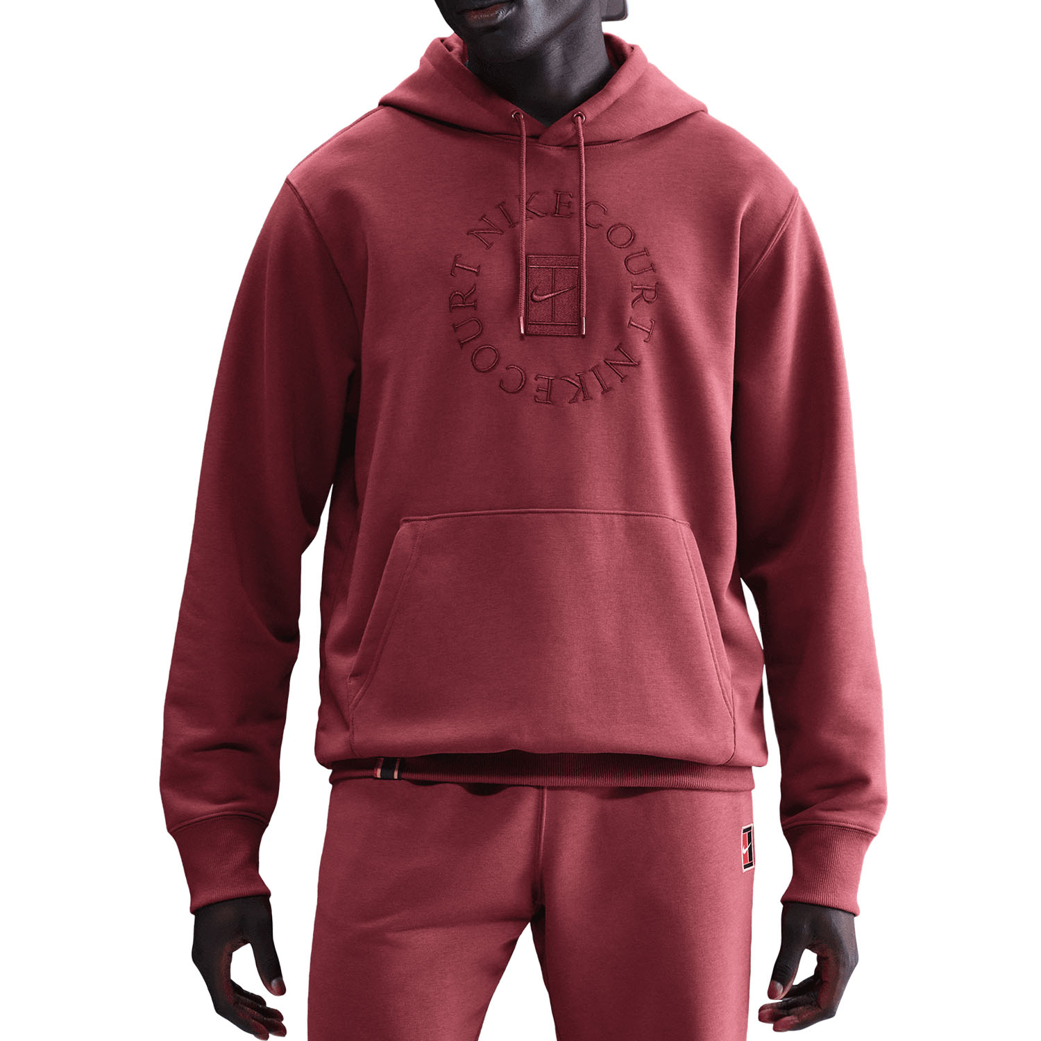 Nike Court Dri-FIT Heritage Sudadera - Cedar/Team Red